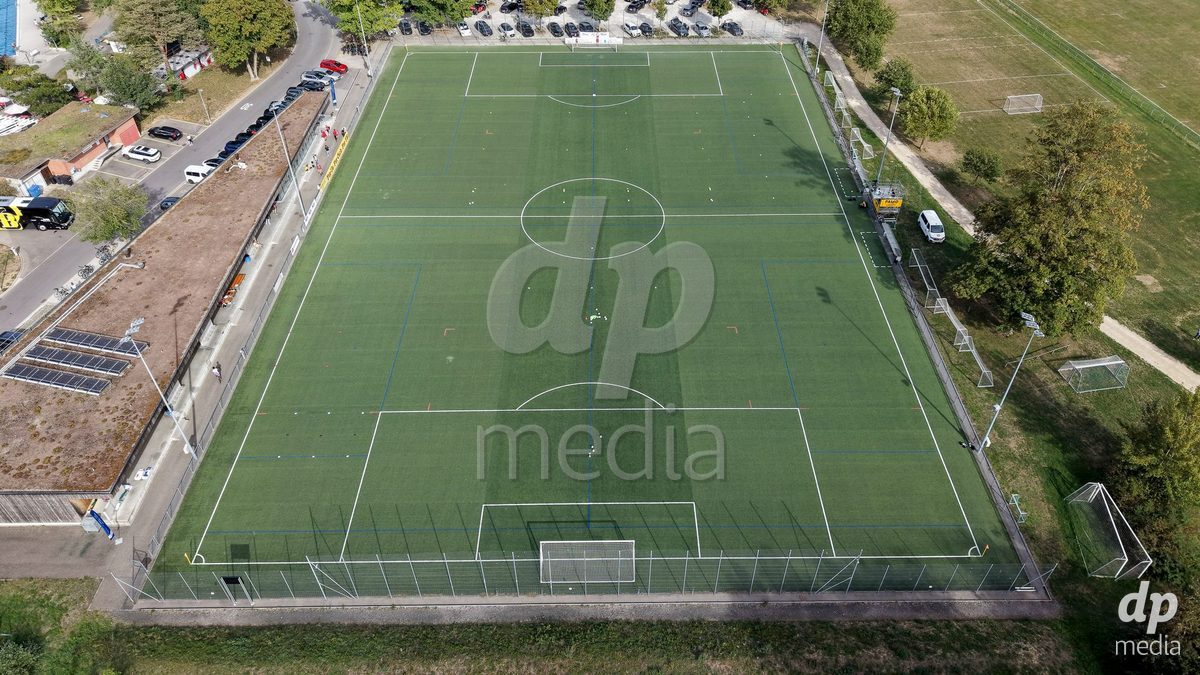 AARAU, SWITZERLAND - SEPTEMBER 19: Overview of the Sportanlage Schachen before the AXA Women's Super League match between FC Aarau Frauen and BSC YB Frauen at Sportanlage Schachen on September 19, 2026 in Aarau, Switzerland.
