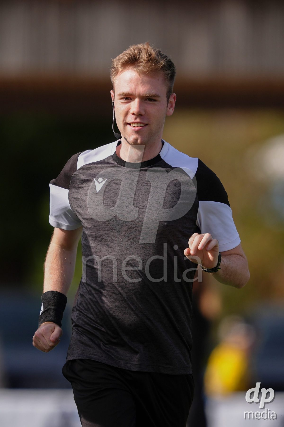 AARAU, SWITZERLAND - SEPTEMBER 19: Referee Jonas Rosenthaler during warmup before the AXA Women's Super League match between FC Aarau Frauen and BSC YB Frauen at Sportanlage Schachen on September 19, 2026 in Aarau, Switzerland.