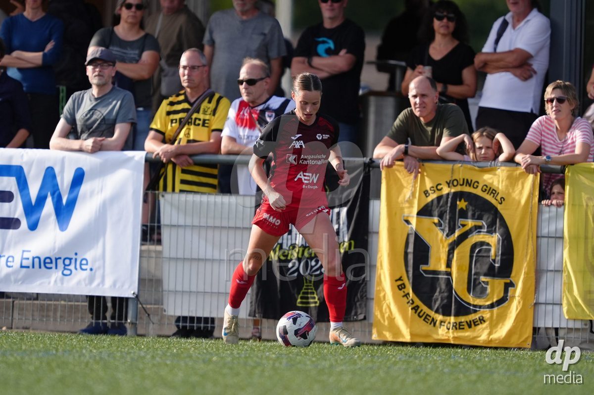 AARAU, SWITZERLAND - SEPTEMBER 19: Tabea Dorothee Maria Schutt of FC Aarau Frauen during the AXA Women's Super League match between FC Aarau Frauen and BSC YB Frauen at Sportanlage Schachen on September 19, 2026 in Aarau, Switzerland.