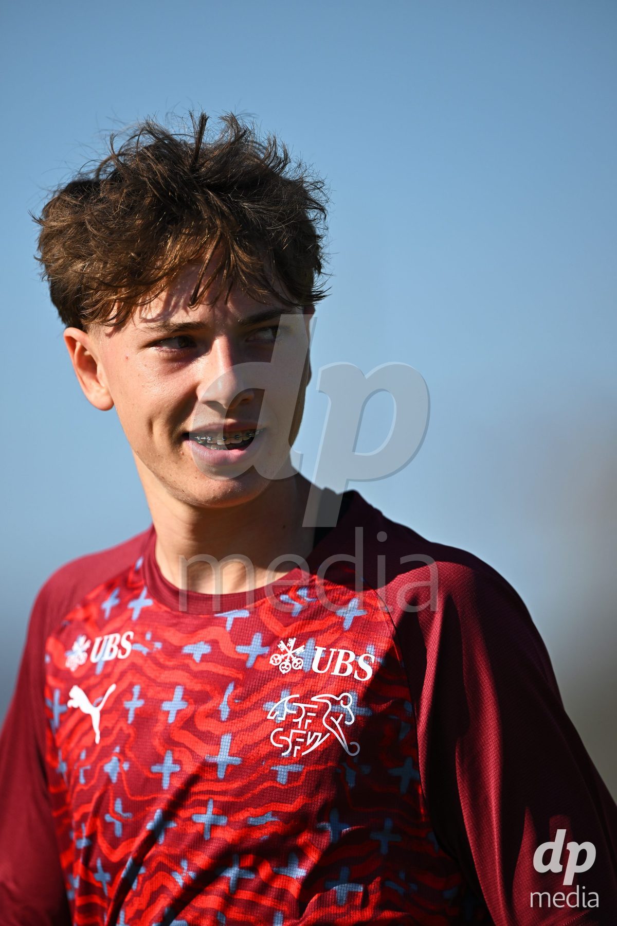 OLIVA NOVA, SPAIN - SEPTEMBER 23: Thommen, Loan of Switzerland during the International Friendly match between Switzerland U17 and Wales U17 at Oliva Nova Sports Center on September 23, 2026 in Oliva Nova, Spain.