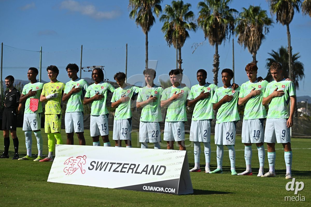 OLIVA NOVA, SPAIN - SEPTEMBER 23: the International Friendly match between Switzerland U17 and Wales U17 at Oliva Nova Sports Center on September 23, 2026 in Oliva Nova, Spain.