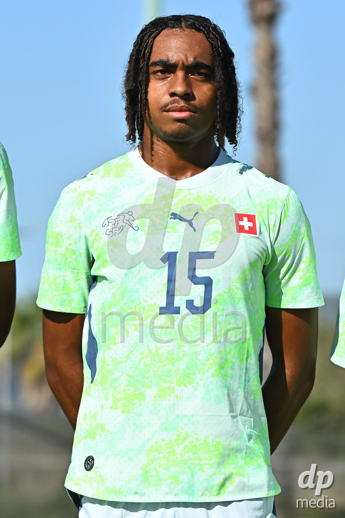 OLIVA NOVA, SPAIN - SEPTEMBER 23: White, Leon of Switzerland during the International Friendly match between Switzerland U17 and Wales U17 at Oliva Nova Sports Center on September 23, 2026 in Oliva Nova, Spain.