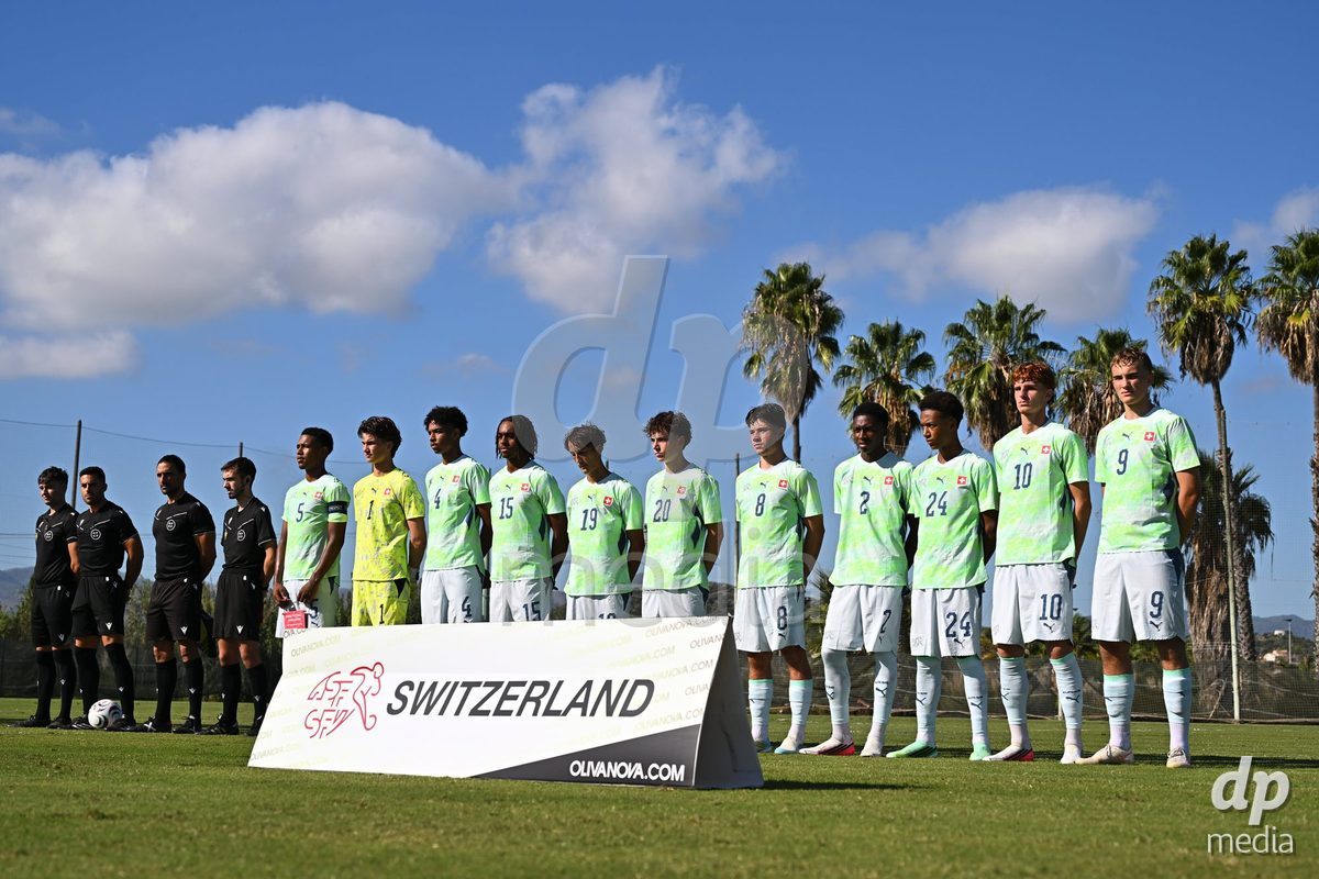 OLIVA NOVA, SPAIN - SEPTEMBER 23: the International Friendly match between Switzerland U17 and Wales U17 at Oliva Nova Sports Center on September 23, 2026 in Oliva Nova, Spain.
