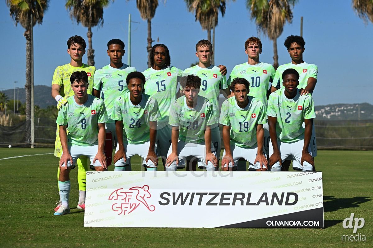 OLIVA NOVA, SPAIN - SEPTEMBER 23: The International Friendly match between Switzerland U17 and Wales U17 at Oliva Nova Sports Center on September 23, 2026 in Oliva Nova, Spain.