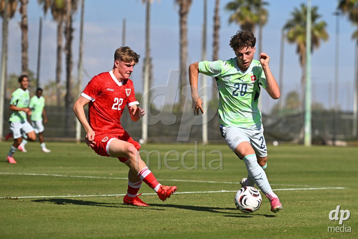 OLIVA NOVA, SPAIN - SEPTEMBER 23: Thommen, Loan of Switzerland during the International Friendly match between Switzerland U17 and Wales U17 at Oliva Nova Sports Center on September 23, 2026 in Oliva Nova, Spain.