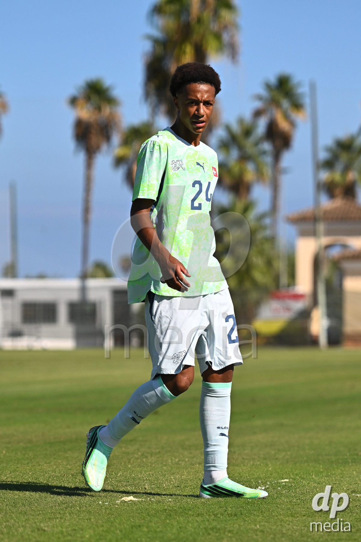 OLIVA NOVA, SPAIN - SEPTEMBER 23: Hare, Ryan of Switzerland during the International Friendly match between Switzerland U17 and Wales U17 at Oliva Nova Sports Center on September 23, 2026 in Oliva Nova, Spain.