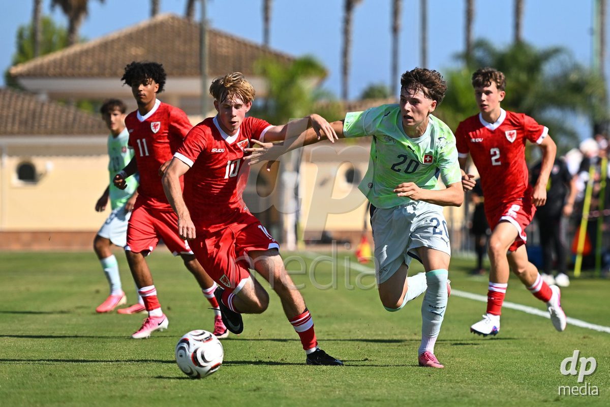 OLIVA NOVA, SPAIN - SEPTEMBER 23: Thommen, Loan of Switzerland during the International Friendly match between Switzerland U17 and Wales U17 at Oliva Nova Sports Center on September 23, 2026 in Oliva Nova, Spain.
