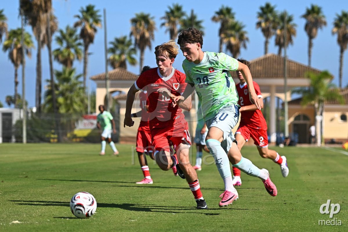 OLIVA NOVA, SPAIN - SEPTEMBER 23: Thommen, Loan of Switzerland during the International Friendly match between Switzerland U17 and Wales U17 at Oliva Nova Sports Center on September 23, 2026 in Oliva Nova, Spain.