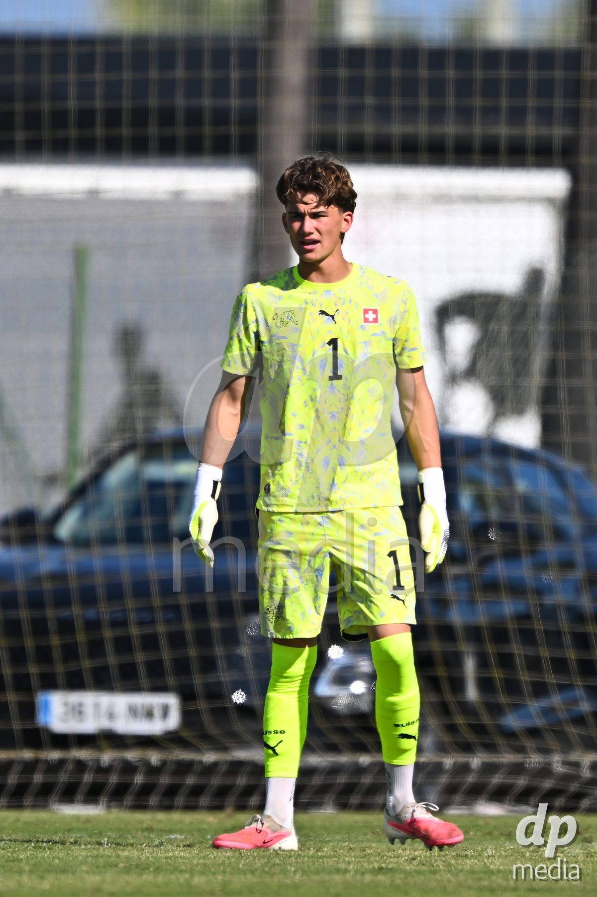 OLIVA NOVA, SPAIN - SEPTEMBER 23: Emch, Yanis of Switzerland during the International Friendly match between Switzerland U17 and Wales U17 at Oliva Nova Sports Center on September 23, 2026 in Oliva Nova, Spain.