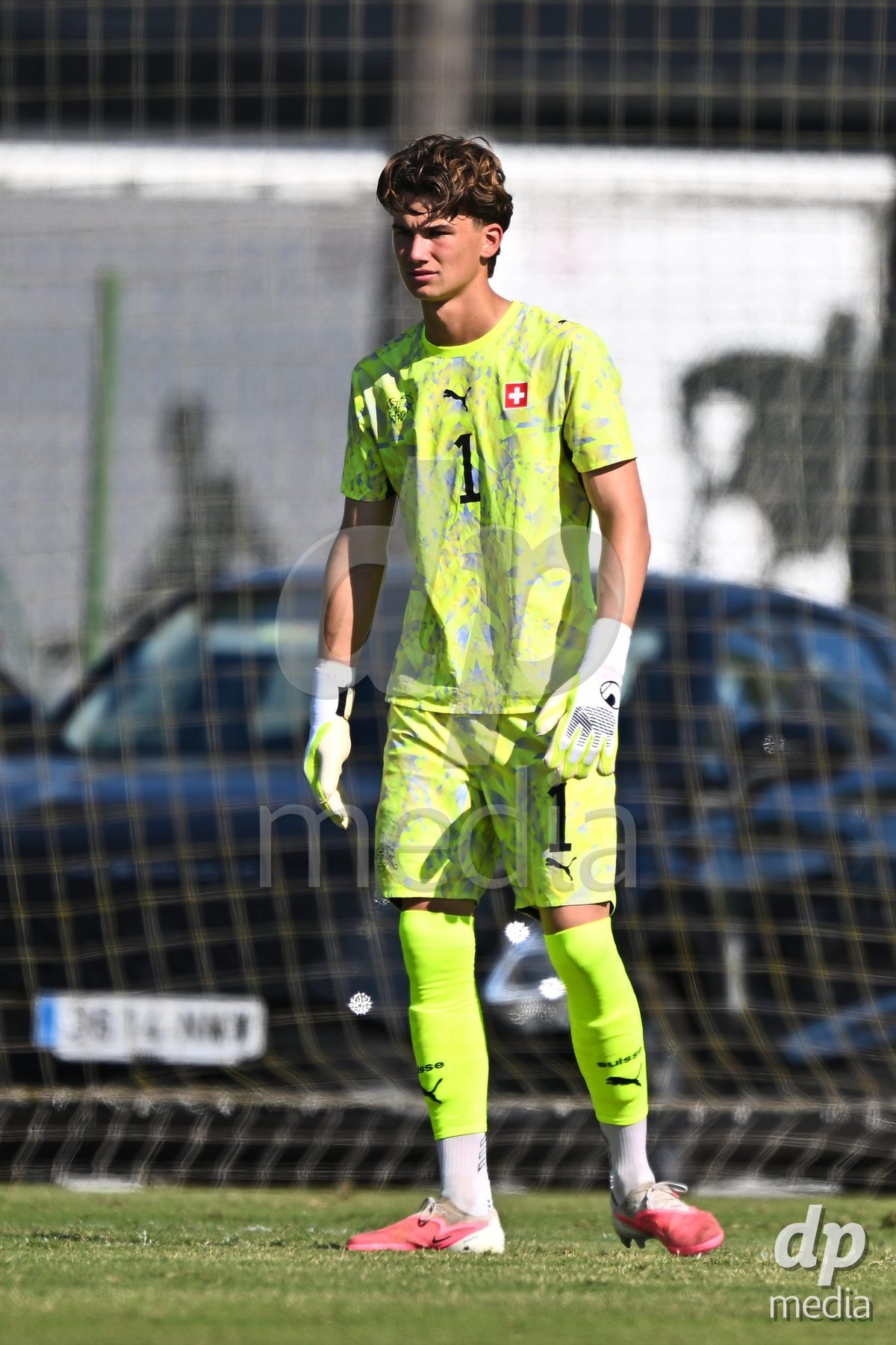 OLIVA NOVA, SPAIN - SEPTEMBER 23: Emch, Yanis of Switzerland during the International Friendly match between Switzerland U17 and Wales U17 at Oliva Nova Sports Center on September 23, 2026 in Oliva Nova, Spain.