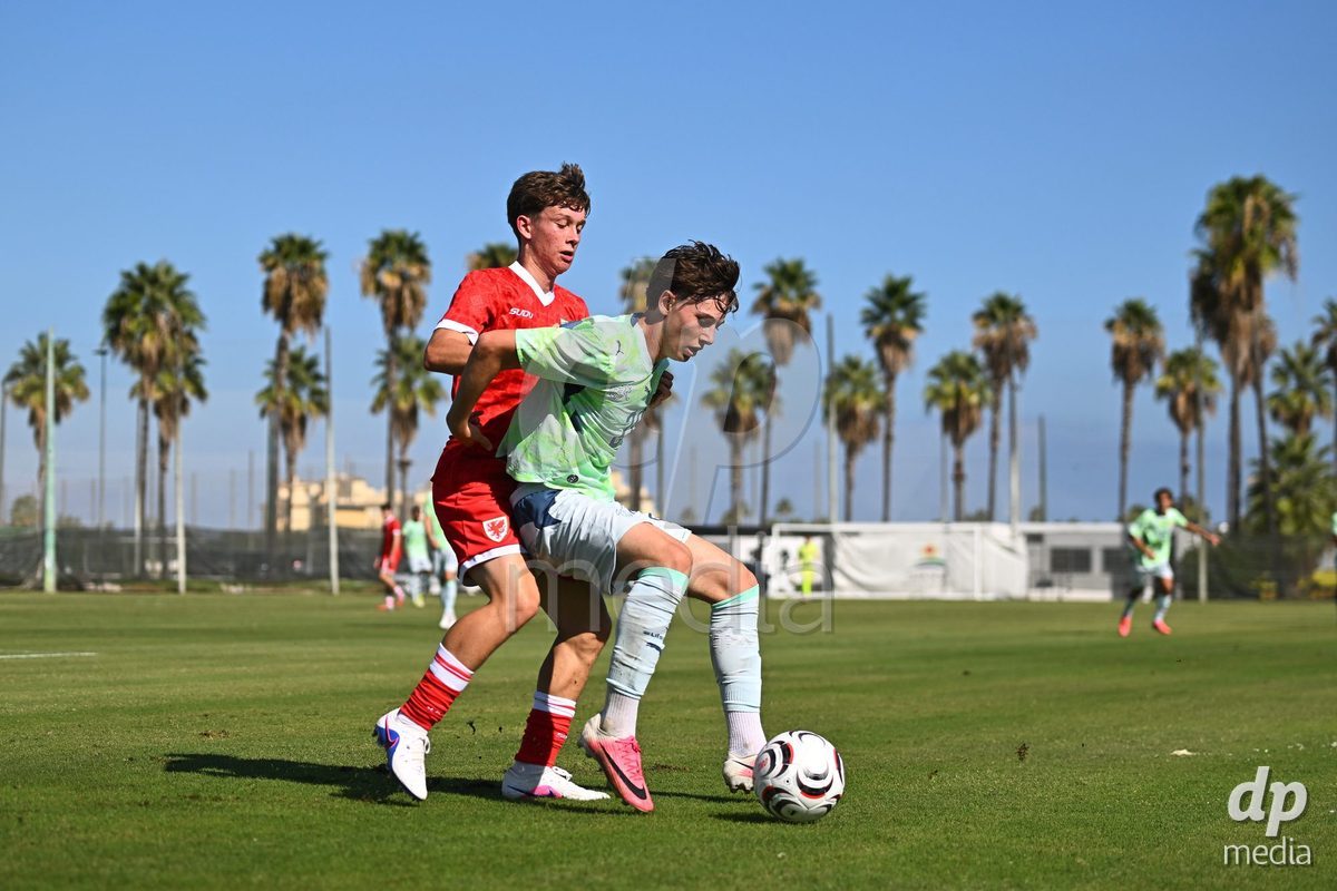 OLIVA NOVA, SPAIN - SEPTEMBER 23: Thommen, Loan of Switzerland during the International Friendly match between Switzerland U17 and Wales U17 at Oliva Nova Sports Center on September 23, 2026 in Oliva Nova, Spain.