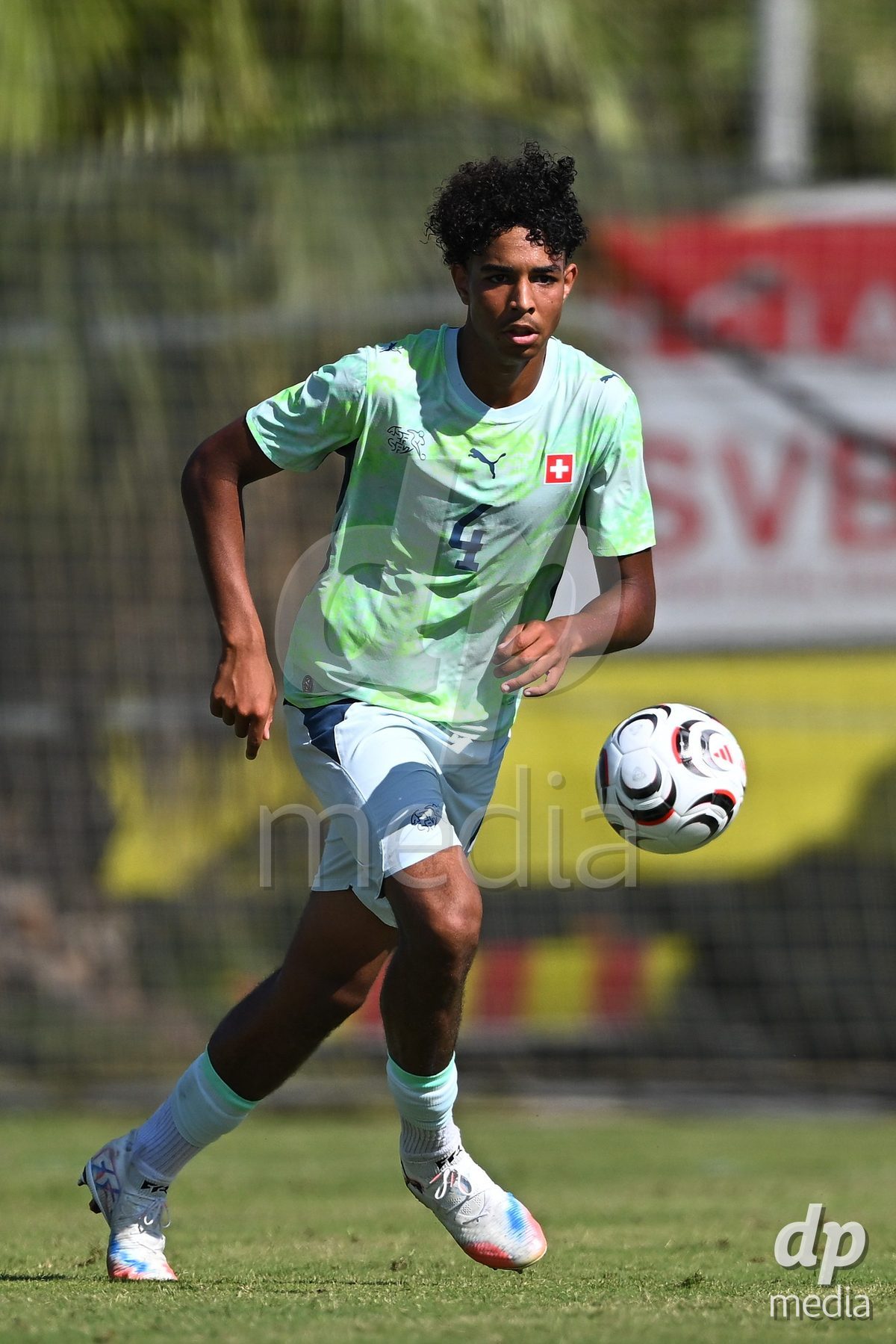 OLIVA NOVA, SPAIN - SEPTEMBER 23: Onwuzulike, Ifeanyichukwu of Switzerland during the International Friendly match between Switzerland U17 and Wales U17 at Oliva Nova Sports Center on September 23, 2026 in Oliva Nova, Spain.