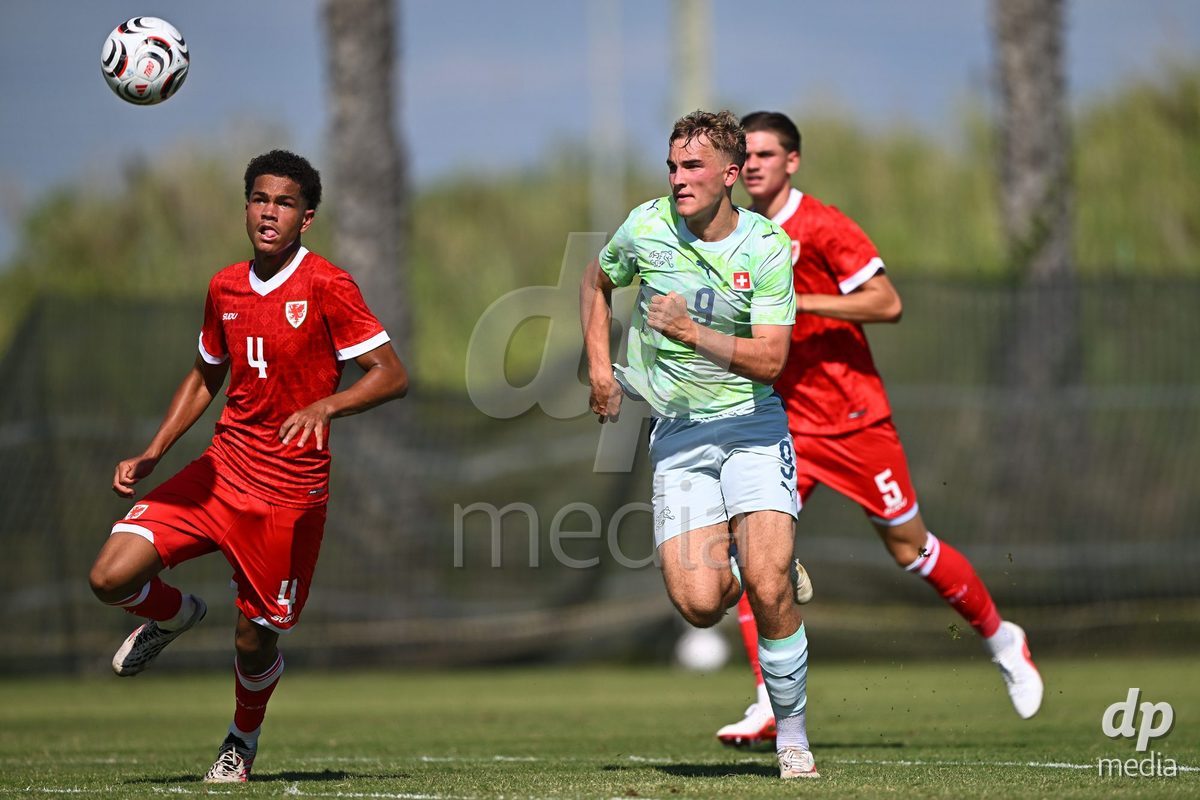 OLIVA NOVA, SPAIN - SEPTEMBER 23: Cavka, Niko of Switzerland during the International Friendly match between Switzerland U17 and Wales U17 at Oliva Nova Sports Center on September 23, 2026 in Oliva Nova, Spain.
