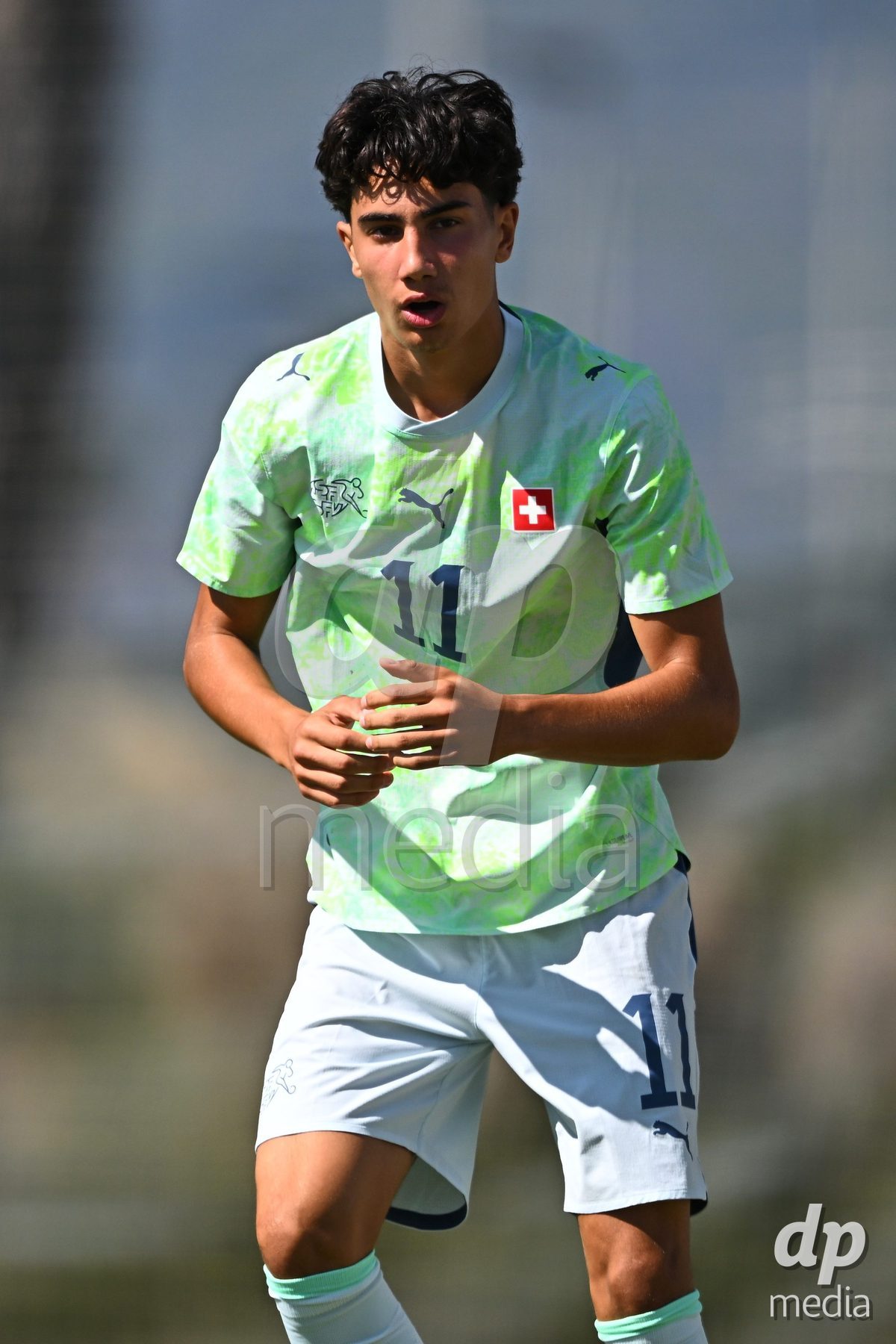 OLIVA NOVA, SPAIN - SEPTEMBER 23: Arslan Kaan, Erden of Switzerland during the International Friendly match between Switzerland U17 and Wales U17 at Oliva Nova Sports Center on September 23, 2026 in Oliva Nova, Spain.