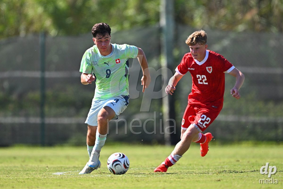 OLIVA NOVA, SPAIN - SEPTEMBER 23: Cottiati, Maceo of Switzerland during the International Friendly match between Switzerland U17 and Wales U17 at Oliva Nova Sports Center on September 23, 2026 in Oliva Nova, Spain.