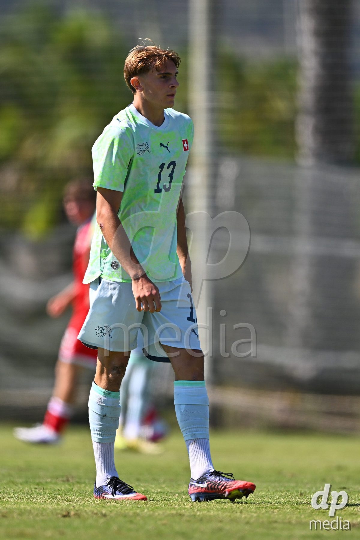 OLIVA NOVA, SPAIN - SEPTEMBER 23: Zanovello, Timothy of Switzerland during the International Friendly match between Switzerland U17 and Wales U17 at Oliva Nova Sports Center on September 23, 2026 in Oliva Nova, Spain.