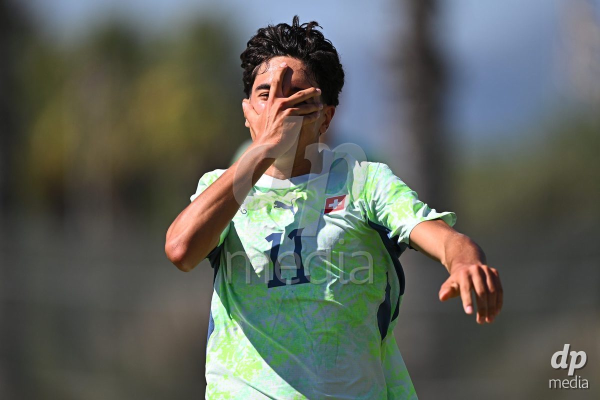 OLIVA NOVA, SPAIN - SEPTEMBER 23: Arslan Kaan, Erden of Switzerland during the International Friendly match between Switzerland U17 and Wales U17 at Oliva Nova Sports Center on September 23, 2026 in Oliva Nova, Spain.