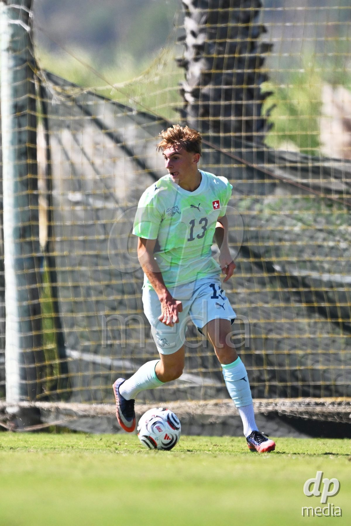 OLIVA NOVA, SPAIN - SEPTEMBER 23: Zanovello, Timothy of Switzerland during the International Friendly match between Switzerland U17 and Wales U17 at Oliva Nova Sports Center on September 23, 2026 in Oliva Nova, Spain.
