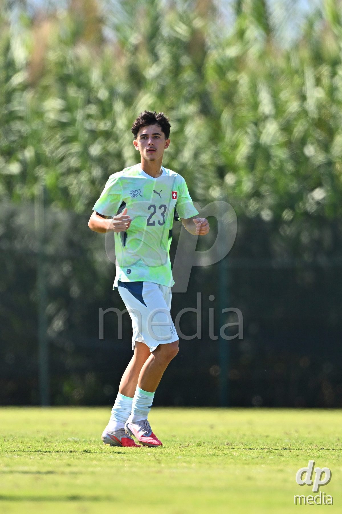 OLIVA NOVA, SPAIN - SEPTEMBER 23: Mijic, Romeo of Switzerland during the International Friendly match between Switzerland U17 and Wales U17 at Oliva Nova Sports Center on September 23, 2026 in Oliva Nova, Spain.