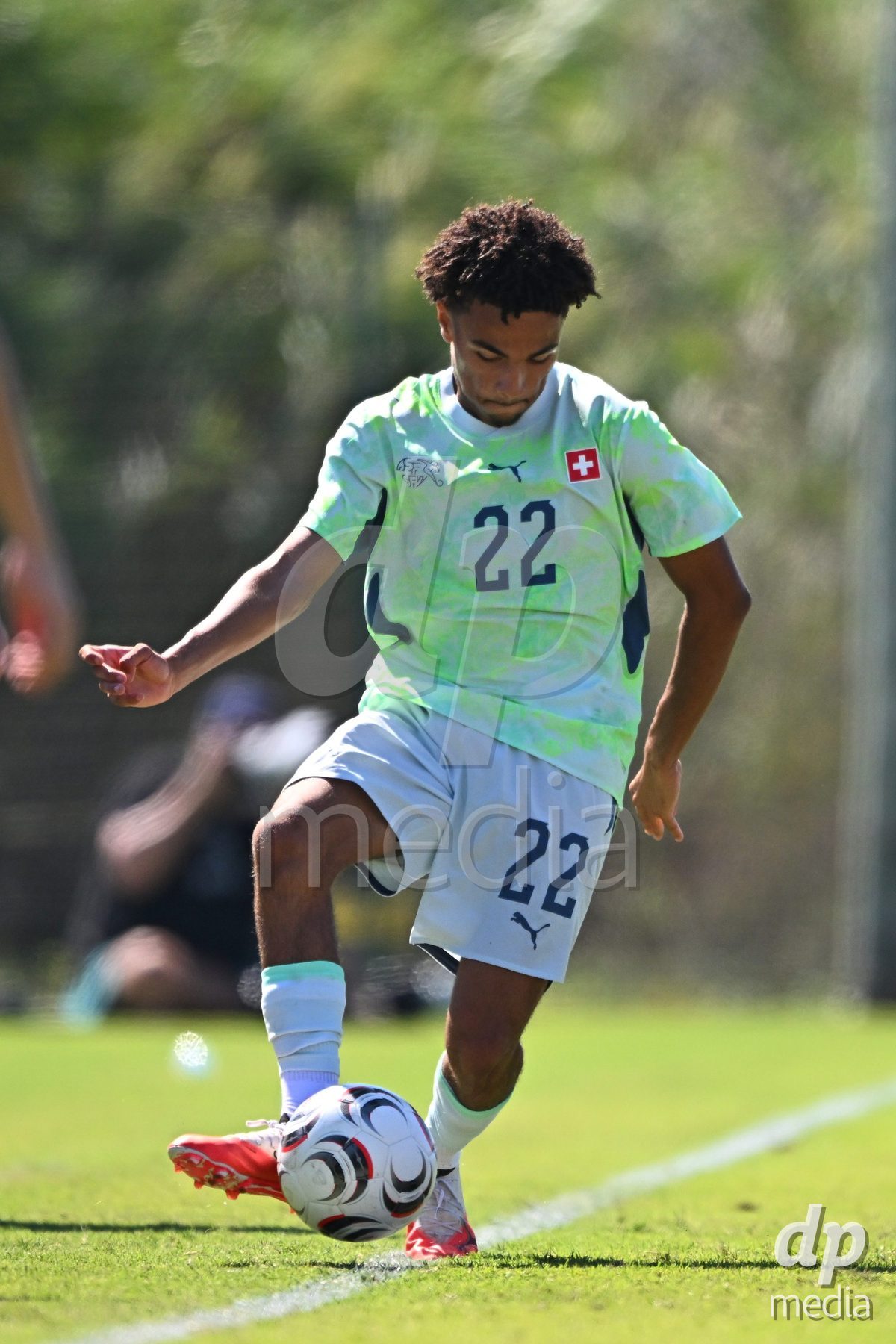 OLIVA NOVA, SPAIN - SEPTEMBER 23: Stifani, Nolaan of Switzerland during the International Friendly match between Switzerland U17 and Wales U17 at Oliva Nova Sports Center on September 23, 2026 in Oliva Nova, Spain.