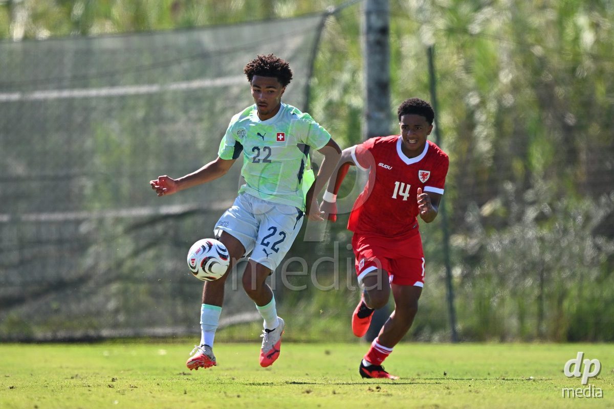 OLIVA NOVA, SPAIN - SEPTEMBER 23: Stifani, Nolaan of Switzerland during the International Friendly match between Switzerland U17 and Wales U17 at Oliva Nova Sports Center on September 23, 2026 in Oliva Nova, Spain.