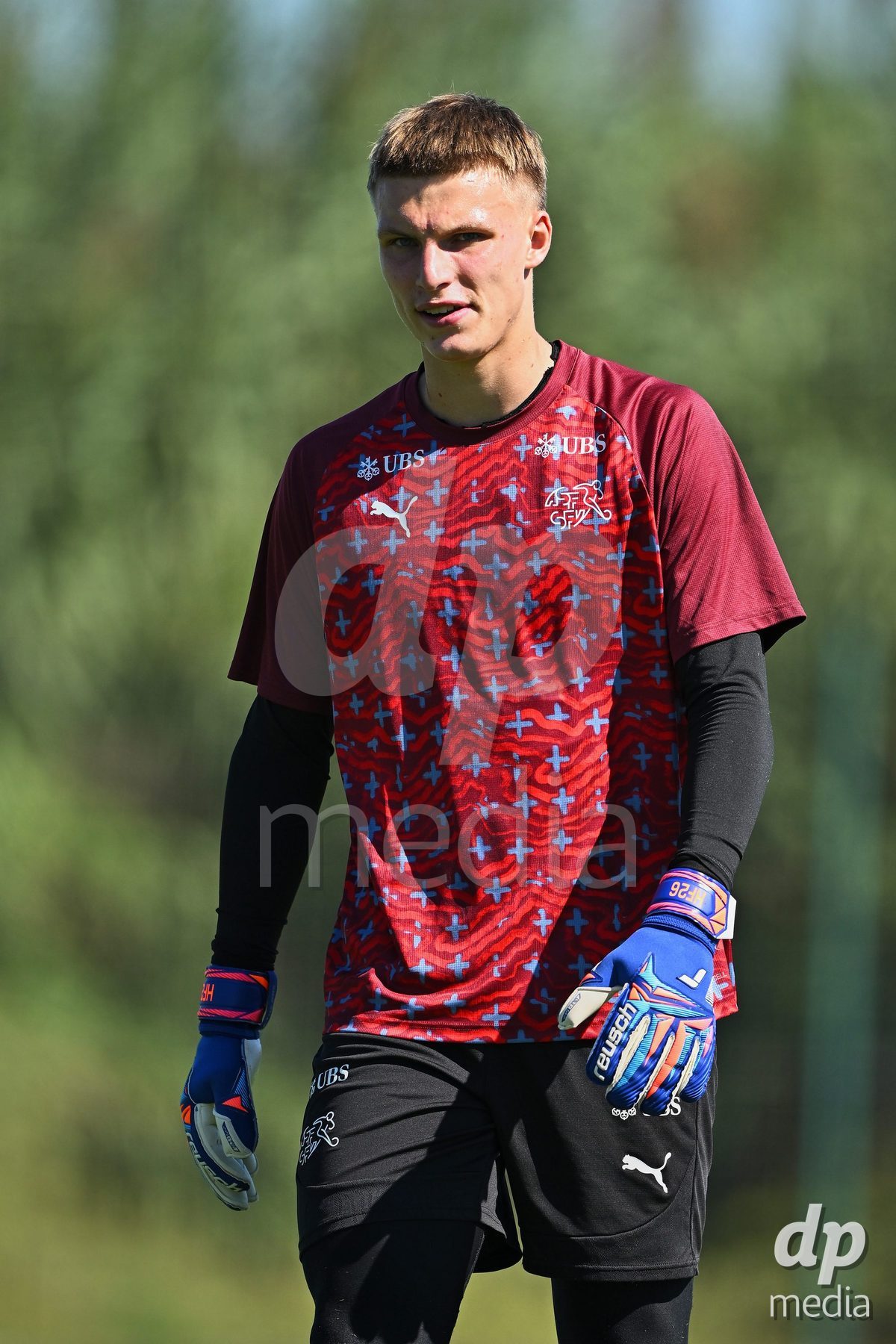 OLIVA NOVA, SPAIN - SEPTEMBER 25: Lucas Lorenzon Goalkeeper of Switzerland during the International Friendly match between Northern Ireland U17 and Switzerland U17 at Oliva Nova Sports Center on September 25, 2026 in Oliva Nova, Spain.