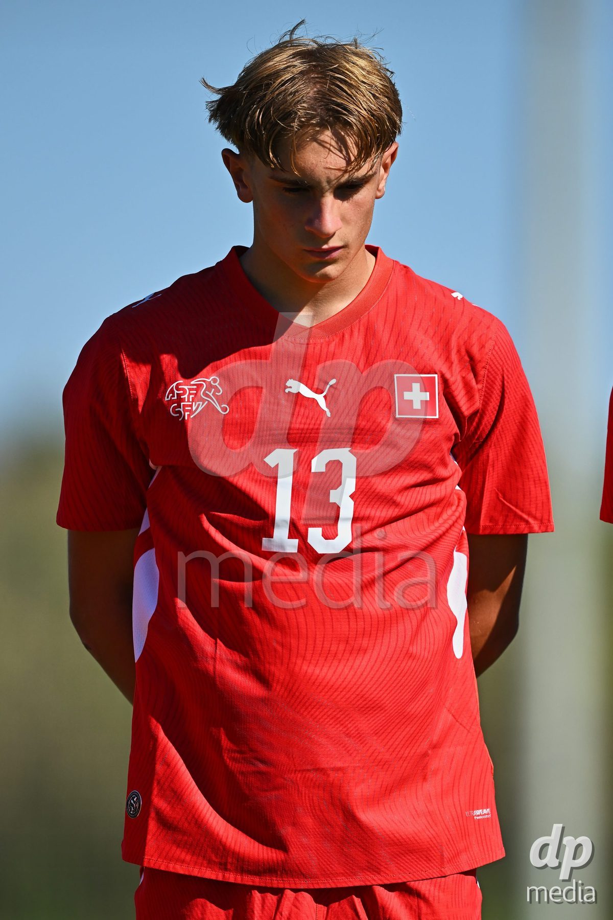 OLIVA NOVA, SPAIN - SEPTEMBER 25: 13 during the International Friendly match between Northern Ireland U17 and Switzerland U17 at Oliva Nova Sports Center on September 25, 2026 in Oliva Nova, Spain.