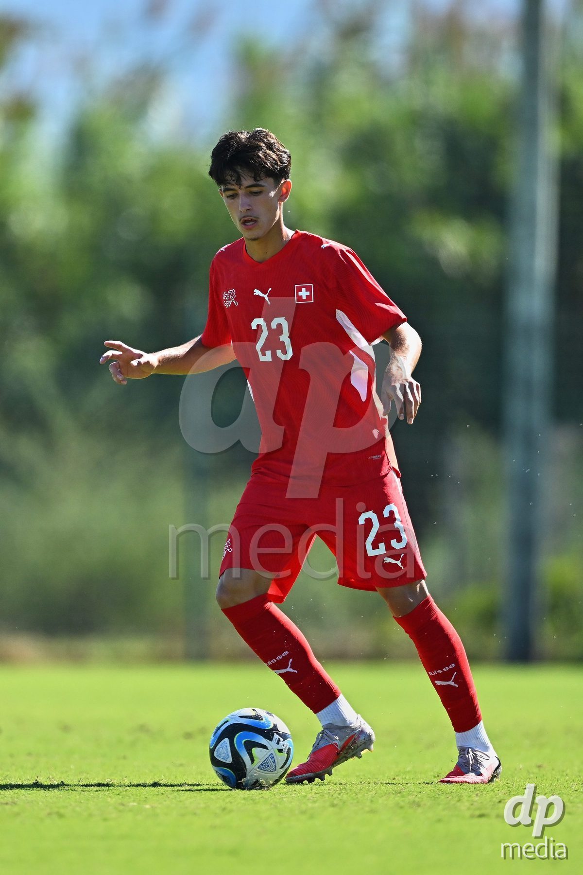 OLIVA NOVA, SPAIN - SEPTEMBER 25: Romeo Mijic of Switzerland during the International Friendly match between Northern Ireland U17 and Switzerland U17 at Oliva Nova Sports Center on September 25, 2026 in Oliva Nova, Spain.
