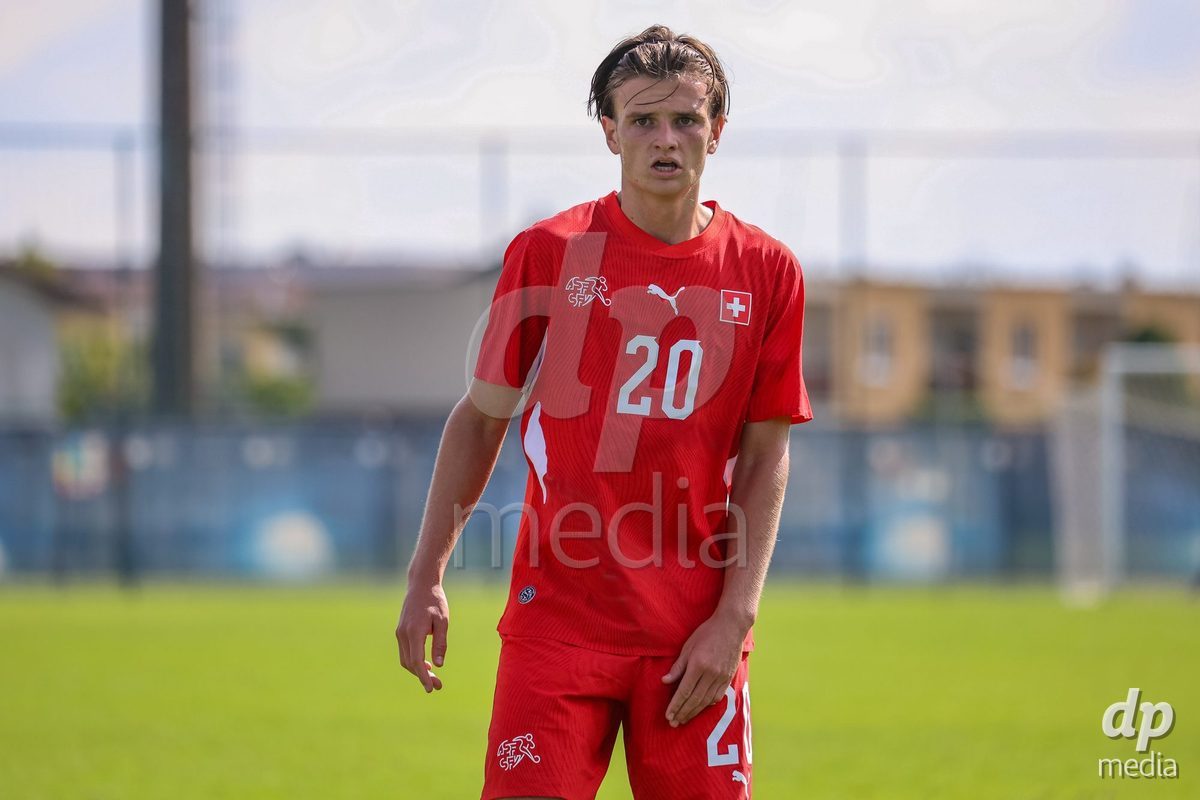 DUNAJSKA LUZNA, SLOVAKIA - SEPTEMBER 25: Jill Stiel the International Friendly football match between Switzerland U19 and Poland U19 on September 25, 2026 in Dunajska Luzna, Slovakia.