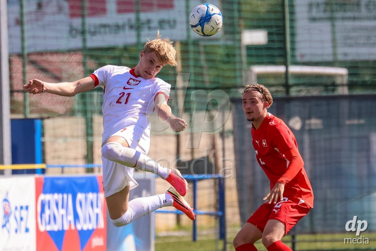 DUNAJSKA LUZNA, SLOVAKIA - SEPTEMBER 25: Marco Correia the International Friendly football match between Switzerland U19 and Poland U19 on September 25, 2026 in Dunajska Luzna, Slovakia.