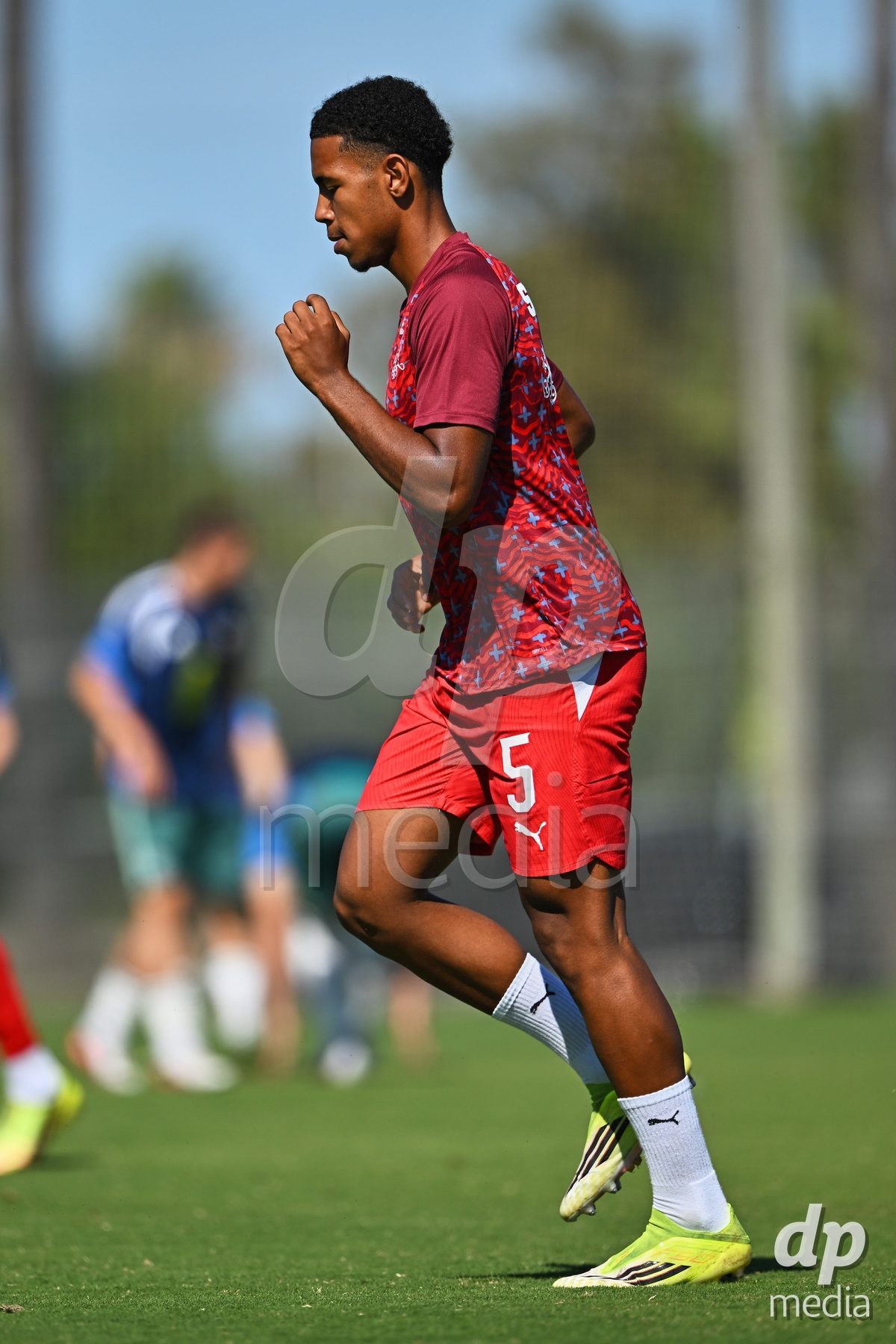 OLIVA NOVA, SPAIN - SEPTEMBER 25: Noah Kakor of Switzerland during the International Friendly match between Northern Ireland U17 and Switzerland U17 at Oliva Nova Sports Center on September 25, 2026 in Oliva Nova, Spain.