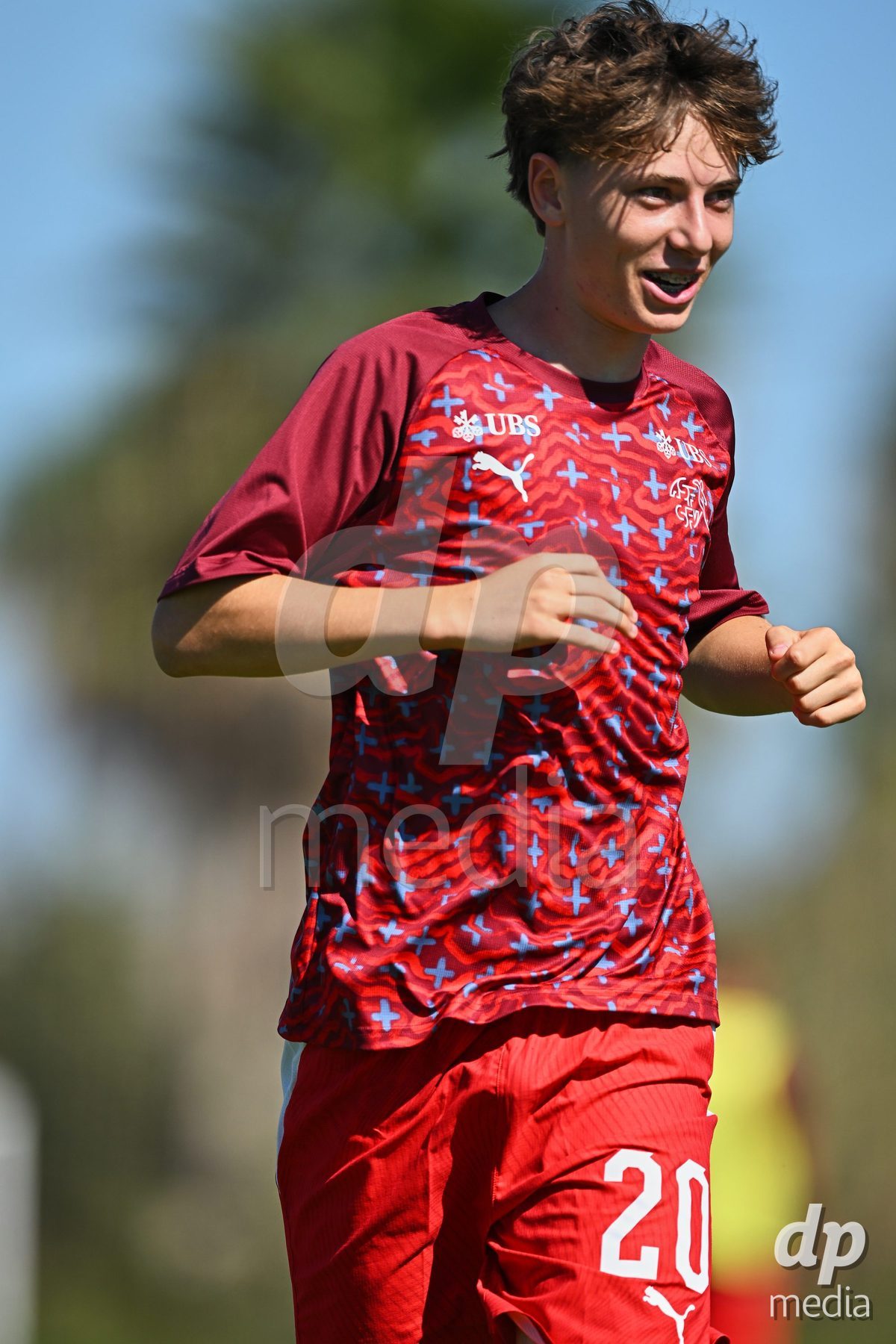 OLIVA NOVA, SPAIN - SEPTEMBER 25: Loan Thommen of Switzerland during the International Friendly match between Northern Ireland U17 and Switzerland U17 at Oliva Nova Sports Center on September 25, 2026 in Oliva Nova, Spain.