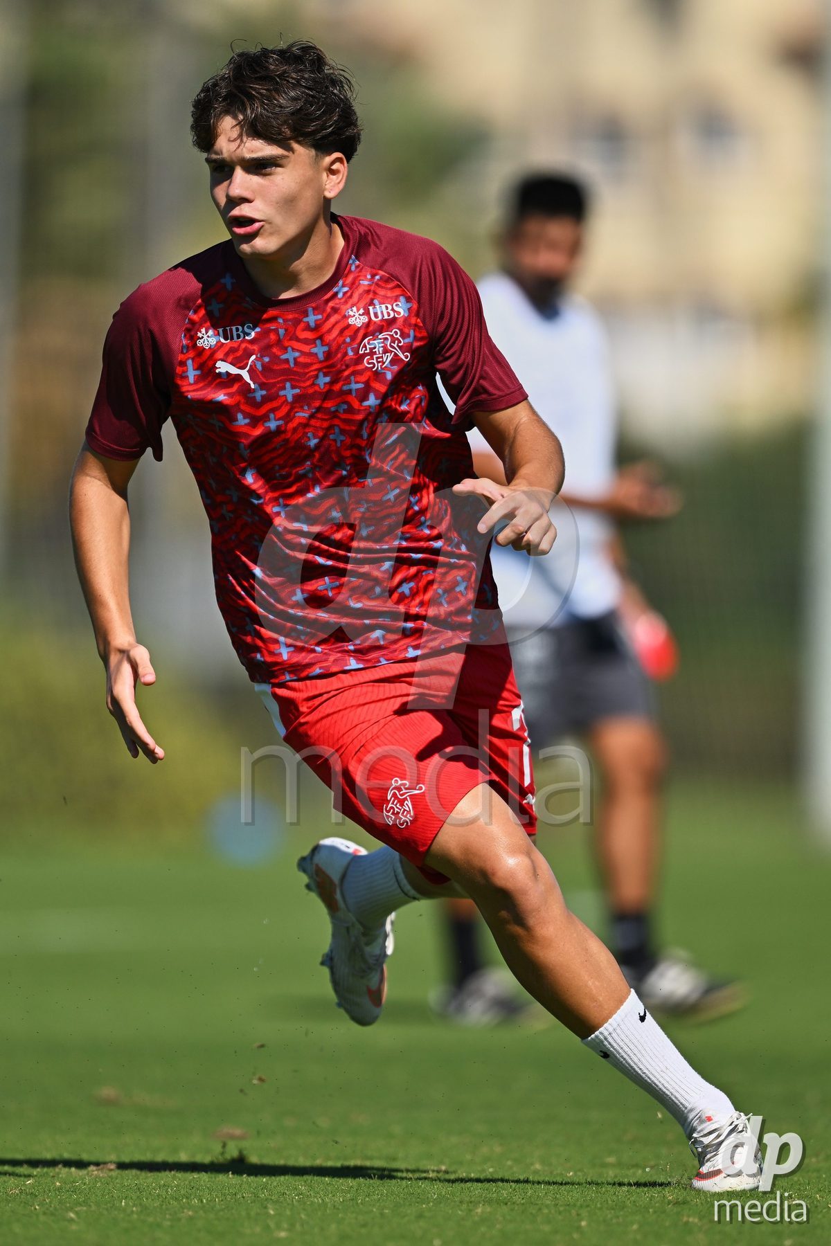 OLIVA NOVA, SPAIN - SEPTEMBER 25: Ian Tiraboschi of Switzerland during the International Friendly match between Northern Ireland U17 and Switzerland U17 at Oliva Nova Sports Center on September 25, 2026 in Oliva Nova, Spain.