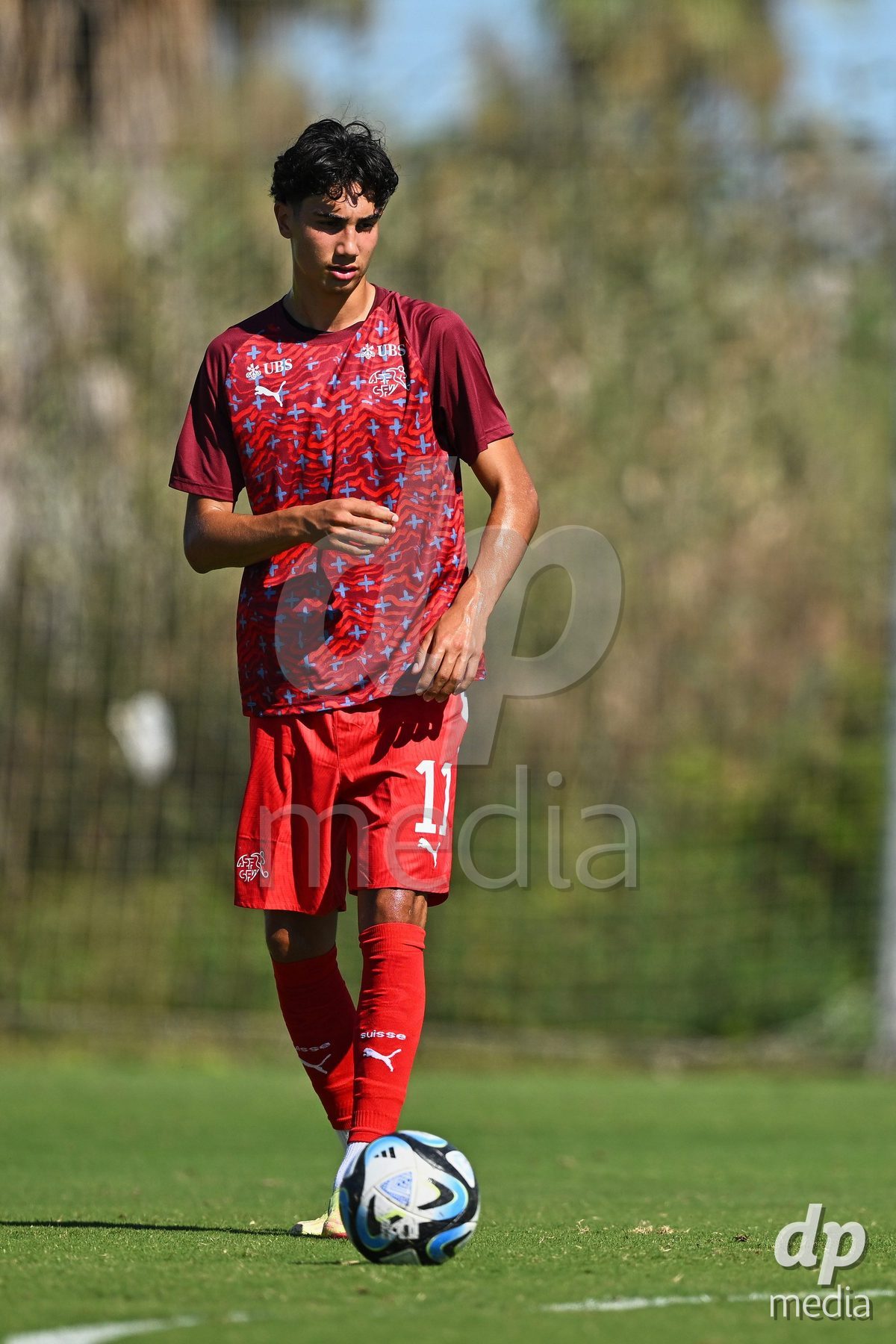 OLIVA NOVA, SPAIN - SEPTEMBER 25: Erden Arslan Kaan of Switzerland during the International Friendly match between Northern Ireland U17 and Switzerland U17 at Oliva Nova Sports Center on September 25, 2026 in Oliva Nova, Spain.