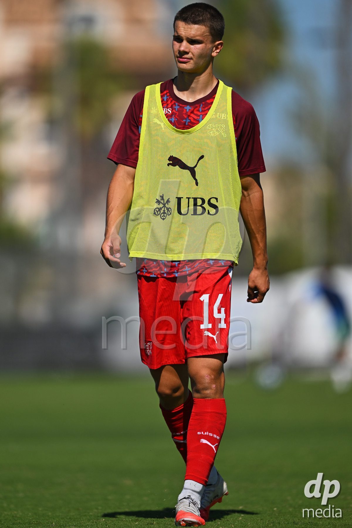 OLIVA NOVA, SPAIN - SEPTEMBER 25: Ivan Ivelj of Switzerland during the International Friendly match between Northern Ireland U17 and Switzerland U17 at Oliva Nova Sports Center on September 25, 2026 in Oliva Nova, Spain.