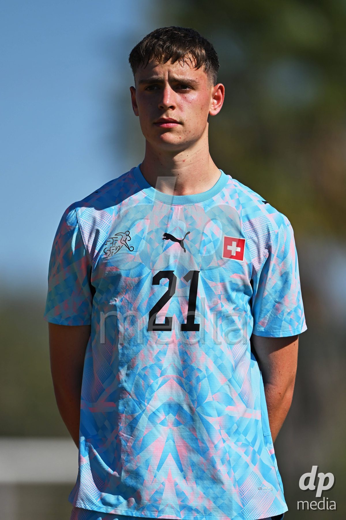 OLIVA NOVA, SPAIN - SEPTEMBER 25: Lucas Lorenzon Goalkeeper of Switzerland during the International Friendly match between Northern Ireland U17 and Switzerland U17 at Oliva Nova Sports Center on September 25, 2026 in Oliva Nova, Spain.