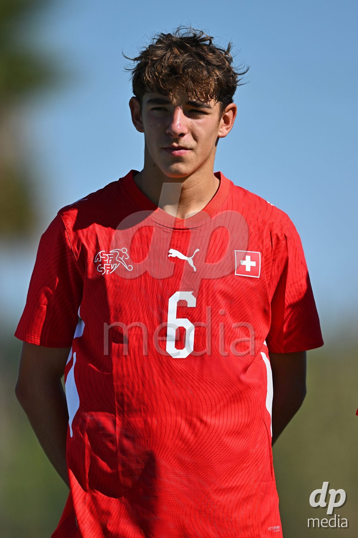 OLIVA NOVA, SPAIN - SEPTEMBER 25: Niklas Züger of Switzerland during the International Friendly match between Northern Ireland U17 and Switzerland U17 at Oliva Nova Sports Center on September 25, 2026 in Oliva Nova, Spain.