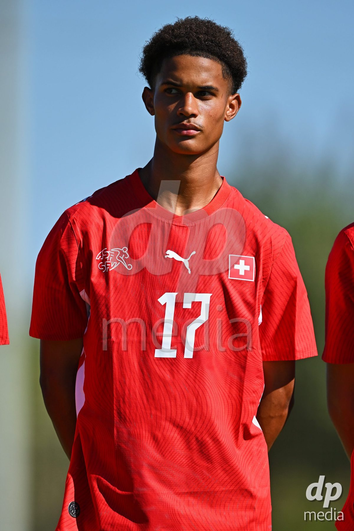 OLIVA NOVA, SPAIN - SEPTEMBER 25: Kyle Kurt of Switzerland during the International Friendly match between Northern Ireland U17 and Switzerland U17 at Oliva Nova Sports Center on September 25, 2026 in Oliva Nova, Spain.