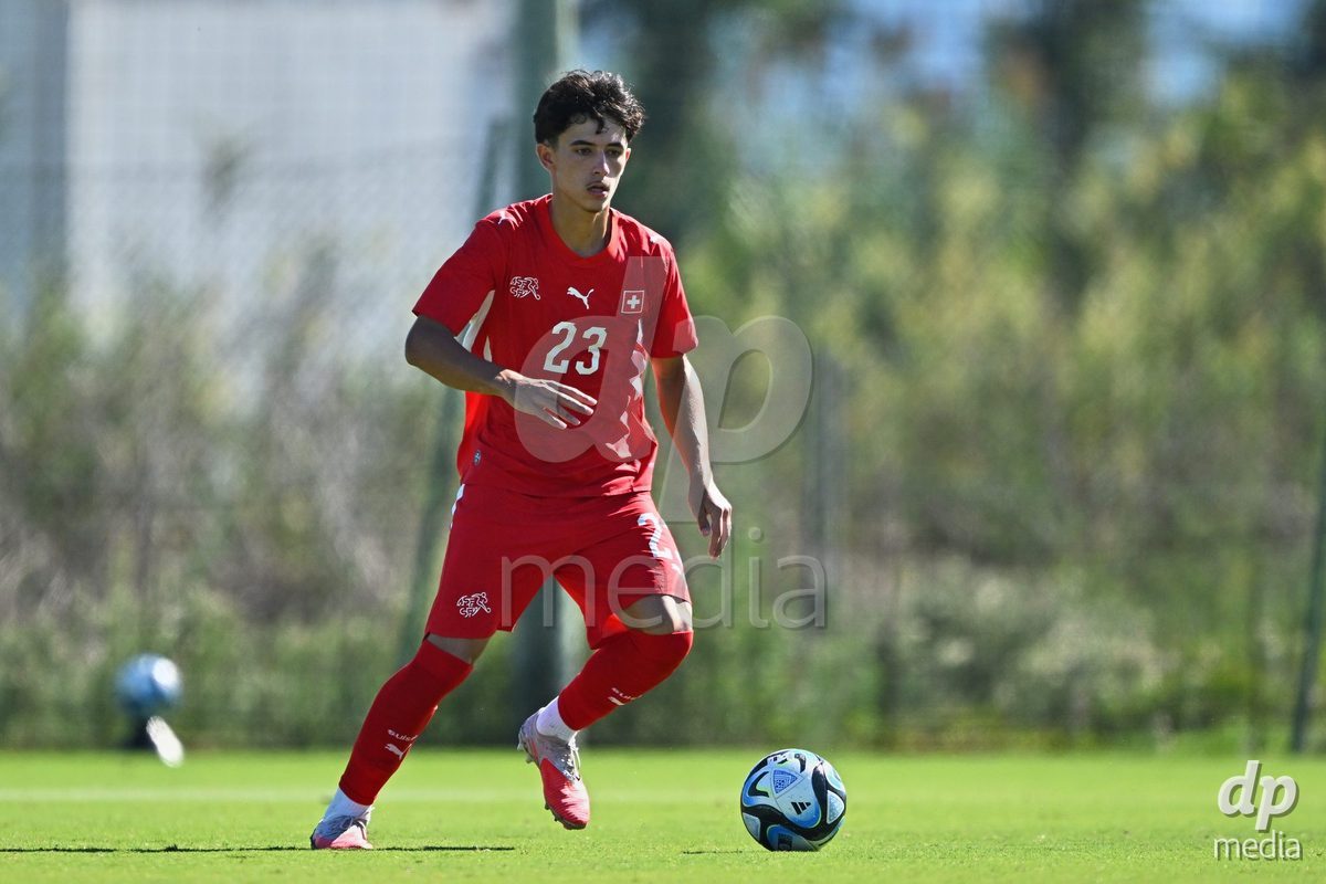 OLIVA NOVA, SPAIN - SEPTEMBER 25: Romeo Mijic of Switzerland during the International Friendly match between Northern Ireland U17 and Switzerland U17 at Oliva Nova Sports Center on September 25, 2026 in Oliva Nova, Spain.