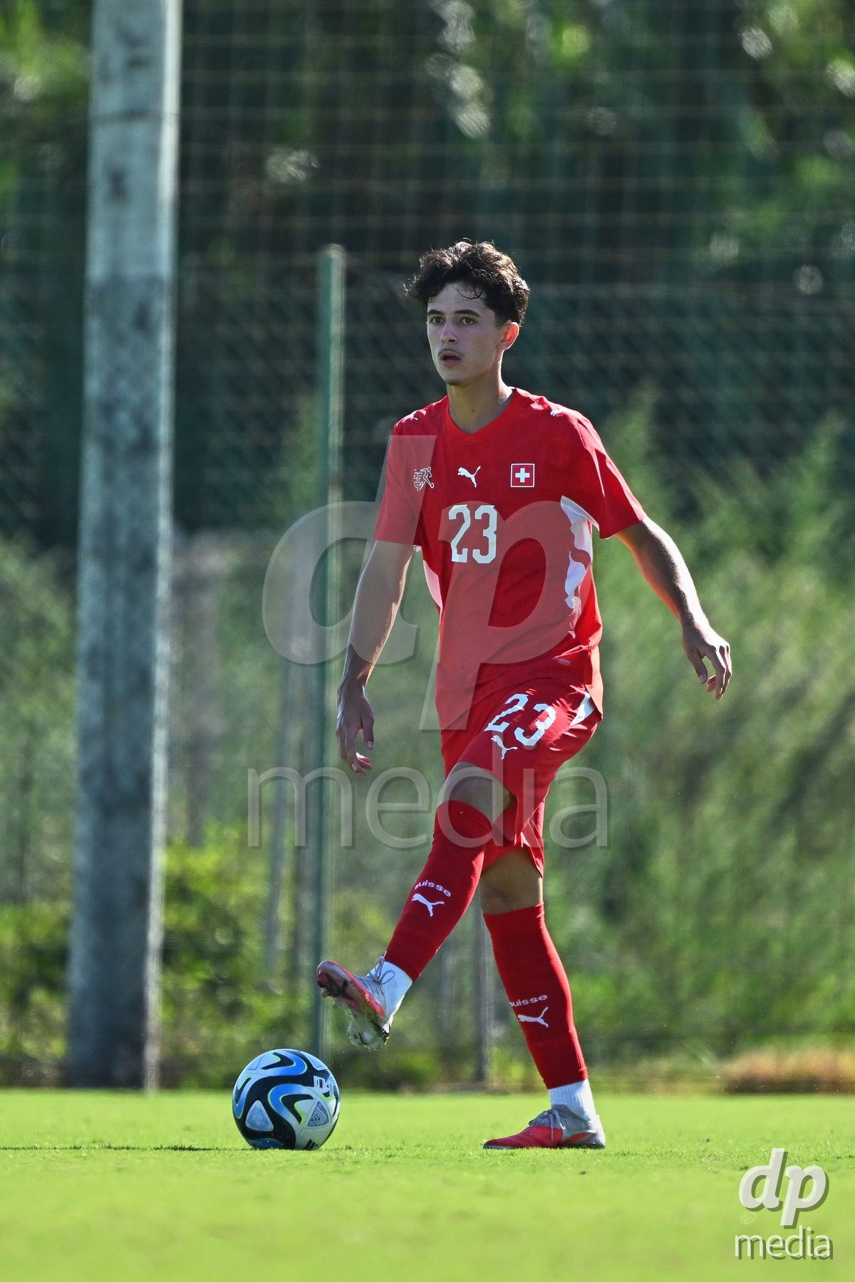 OLIVA NOVA, SPAIN - SEPTEMBER 25: Romeo Mijic of Switzerland during the International Friendly match between Northern Ireland U17 and Switzerland U17 at Oliva Nova Sports Center on September 25, 2026 in Oliva Nova, Spain.