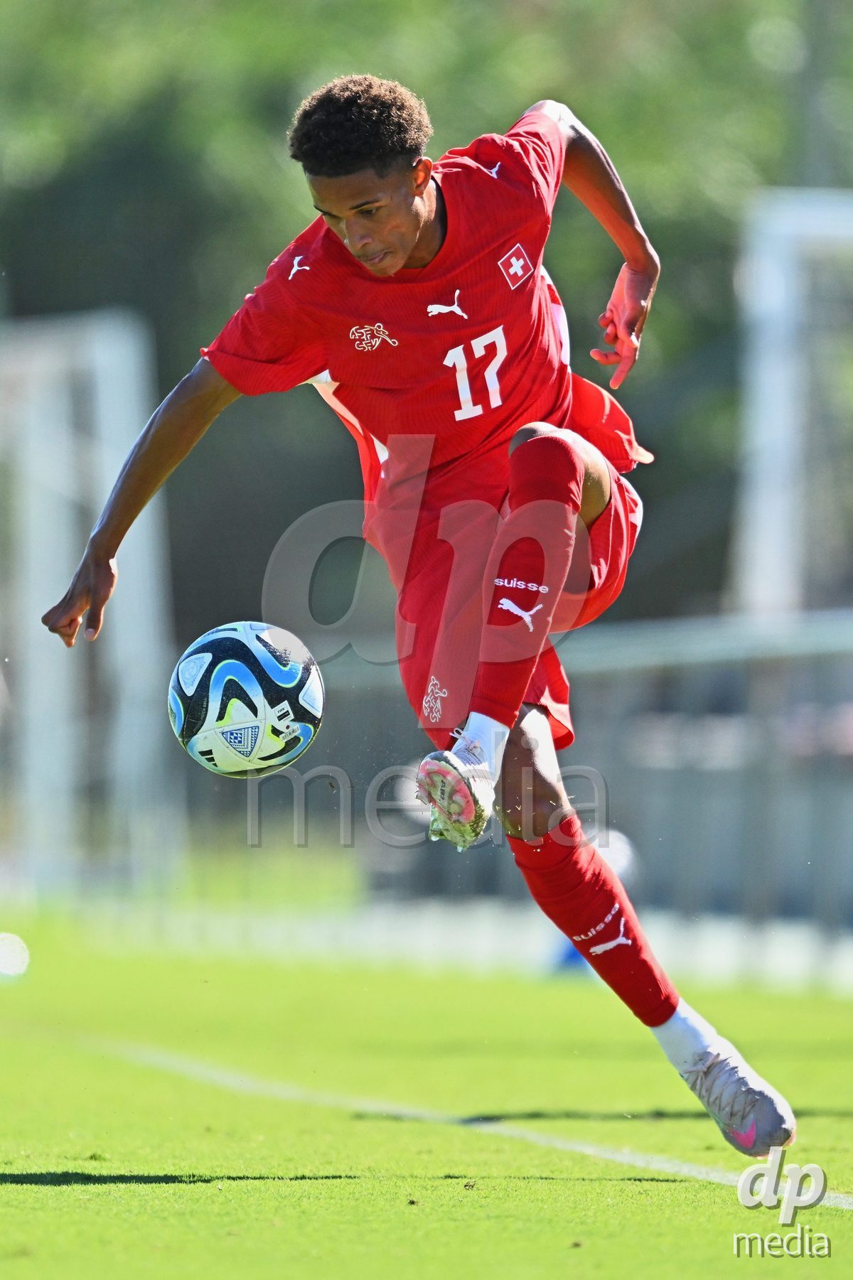 OLIVA NOVA, SPAIN - SEPTEMBER 25: Ivan Ivelj of Switzerland during the International Friendly match between Northern Ireland U17 and Switzerland U17 at Oliva Nova Sports Center on September 25, 2026 in Oliva Nova, Spain.