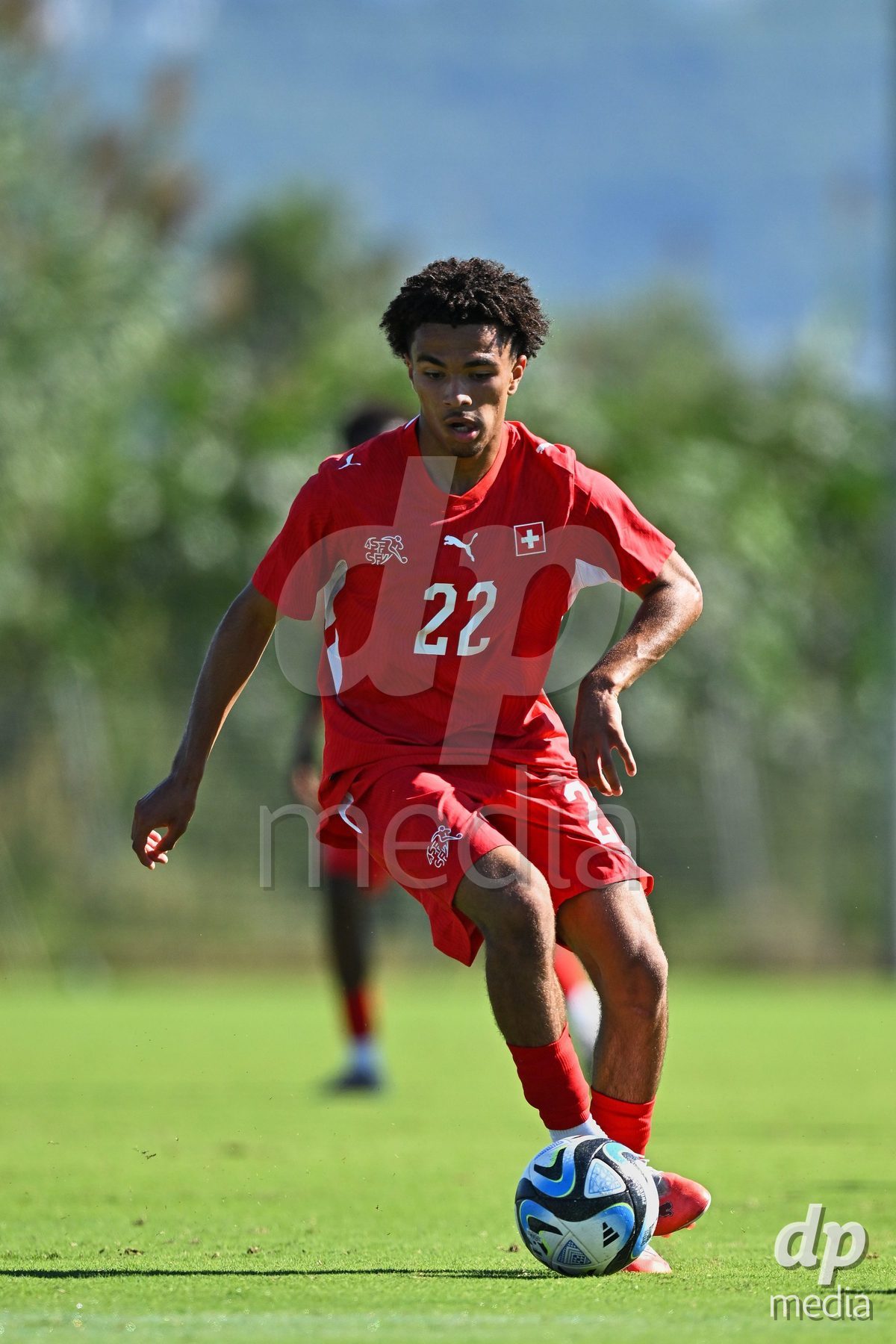 OLIVA NOVA, SPAIN - SEPTEMBER 25: Nolaan Stifani of Switzerland during the International Friendly match between Northern Ireland U17 and Switzerland U17 at Oliva Nova Sports Center on September 25, 2026 in Oliva Nova, Spain.