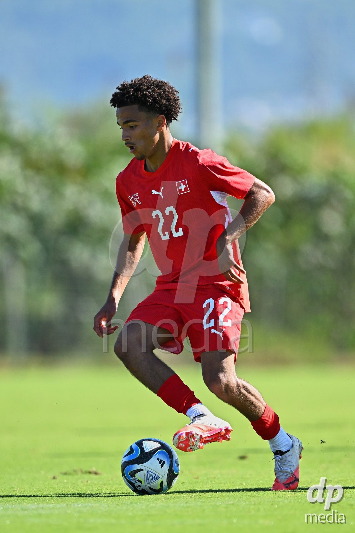 OLIVA NOVA, SPAIN - SEPTEMBER 25: Nolaan Stifani of Switzerland during the International Friendly match between Northern Ireland U17 and Switzerland U17 at Oliva Nova Sports Center on September 25, 2026 in Oliva Nova, Spain.