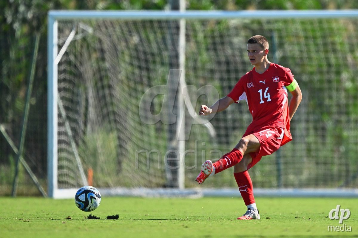 OLIVA NOVA, SPAIN - SEPTEMBER 25: Ivan Ivelj of Switzerland during the International Friendly match between Northern Ireland U17 and Switzerland U17 at Oliva Nova Sports Center on September 25, 2026 in Oliva Nova, Spain.