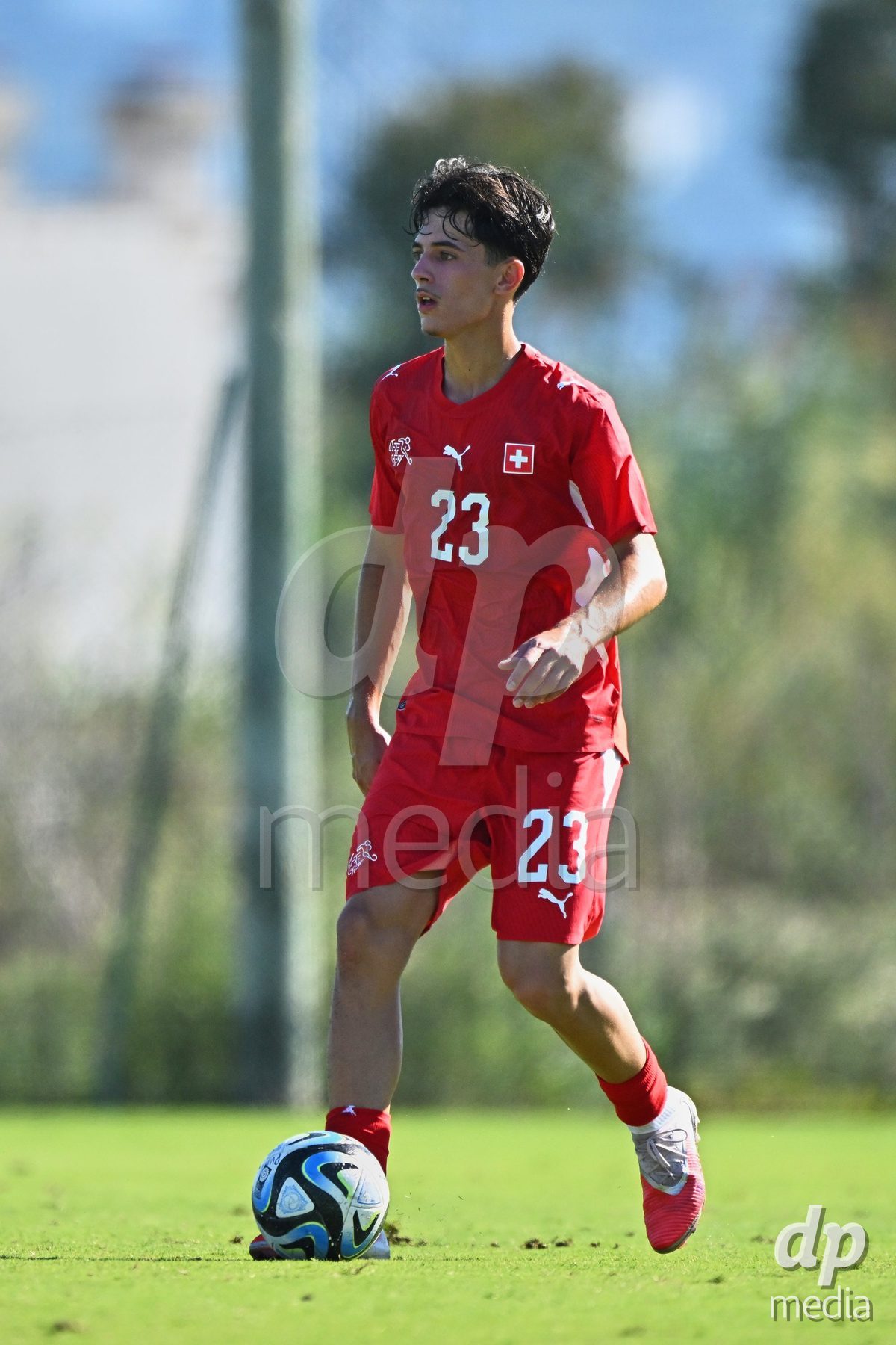 OLIVA NOVA, SPAIN - SEPTEMBER 25: Romeo Mijic of Switzerland during the International Friendly match between Northern Ireland U17 and Switzerland U17 at Oliva Nova Sports Center on September 25, 2026 in Oliva Nova, Spain.