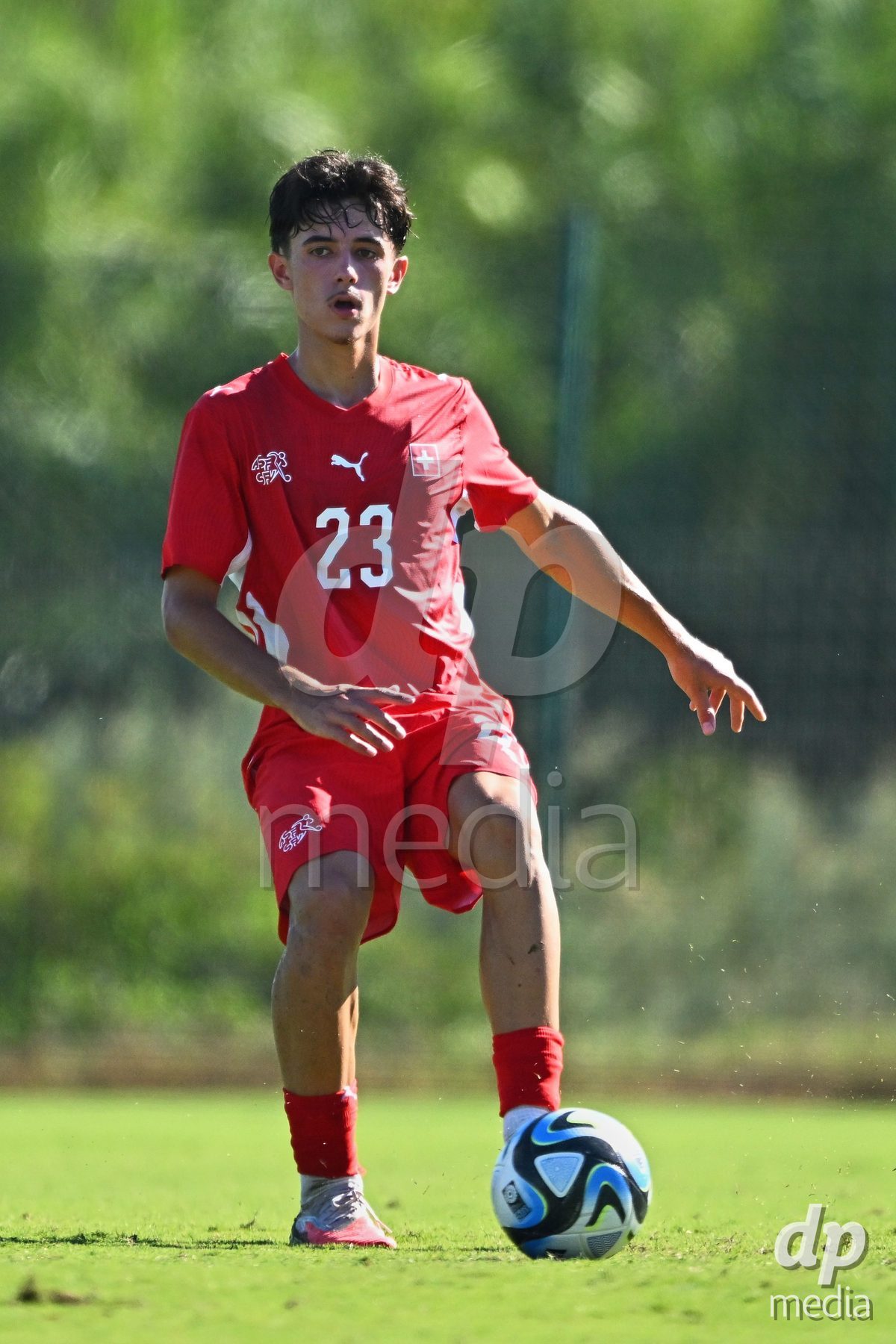 OLIVA NOVA, SPAIN - SEPTEMBER 25: Romeo Mijic of Switzerland during the International Friendly match between Northern Ireland U17 and Switzerland U17 at Oliva Nova Sports Center on September 25, 2026 in Oliva Nova, Spain.