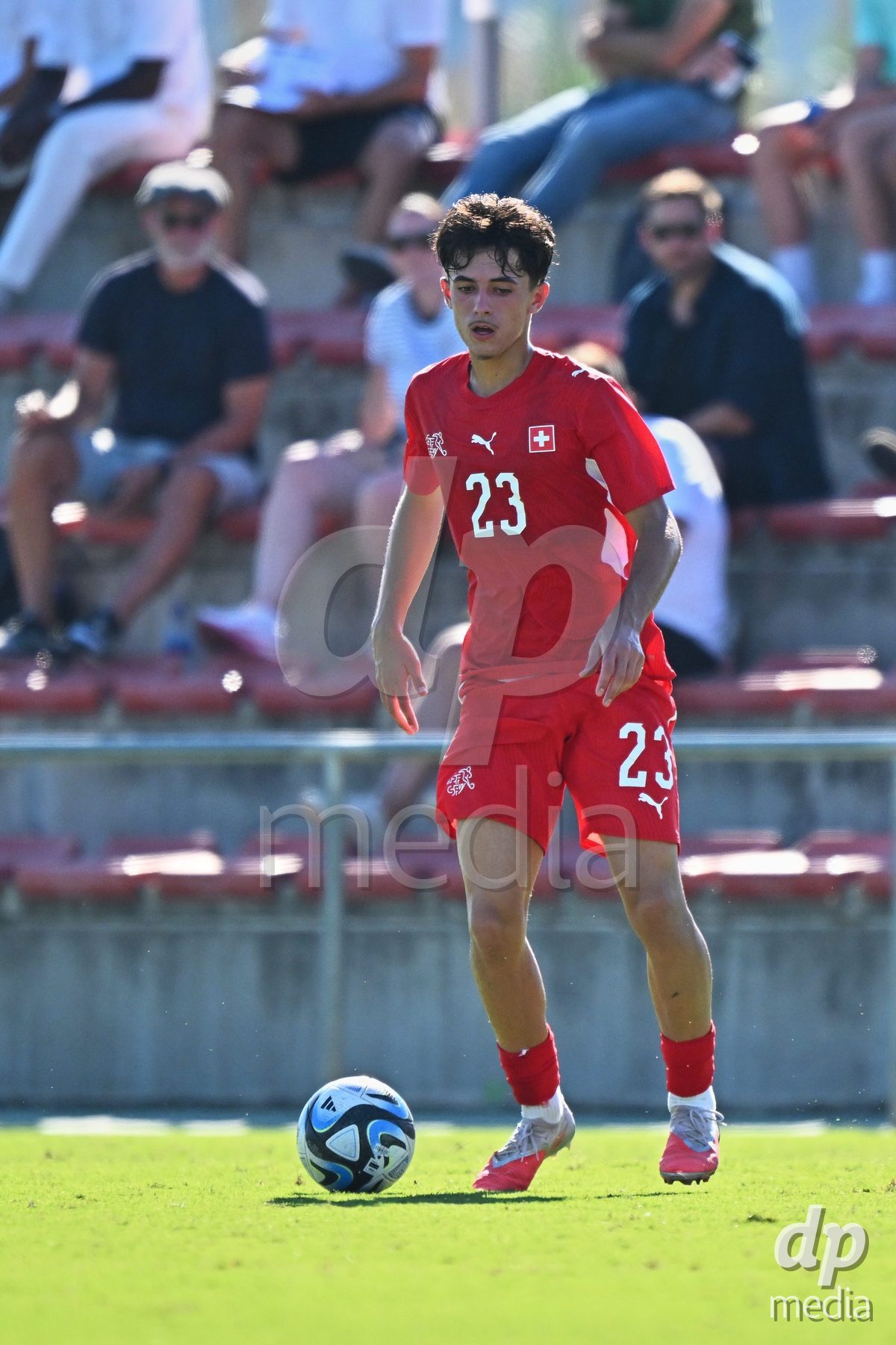 OLIVA NOVA, SPAIN - SEPTEMBER 25: Romeo Mijic of Switzerland during the International Friendly match between Northern Ireland U17 and Switzerland U17 at Oliva Nova Sports Center on September 25, 2026 in Oliva Nova, Spain.