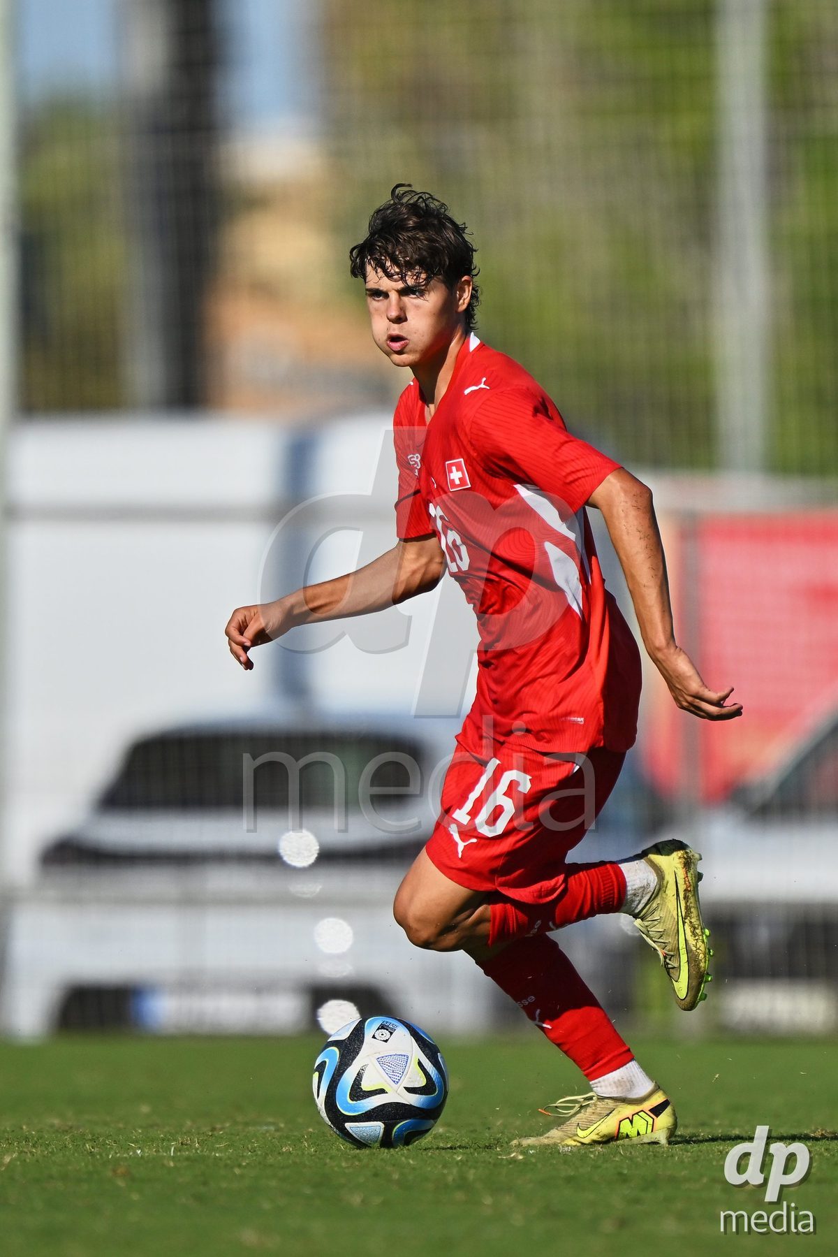 OLIVA NOVA, SPAIN - SEPTEMBER 25: Leon Gervasini of Switzerland during the International Friendly match between Northern Ireland U17 and Switzerland U17 at Oliva Nova Sports Center on September 25, 2026 in Oliva Nova, Spain.