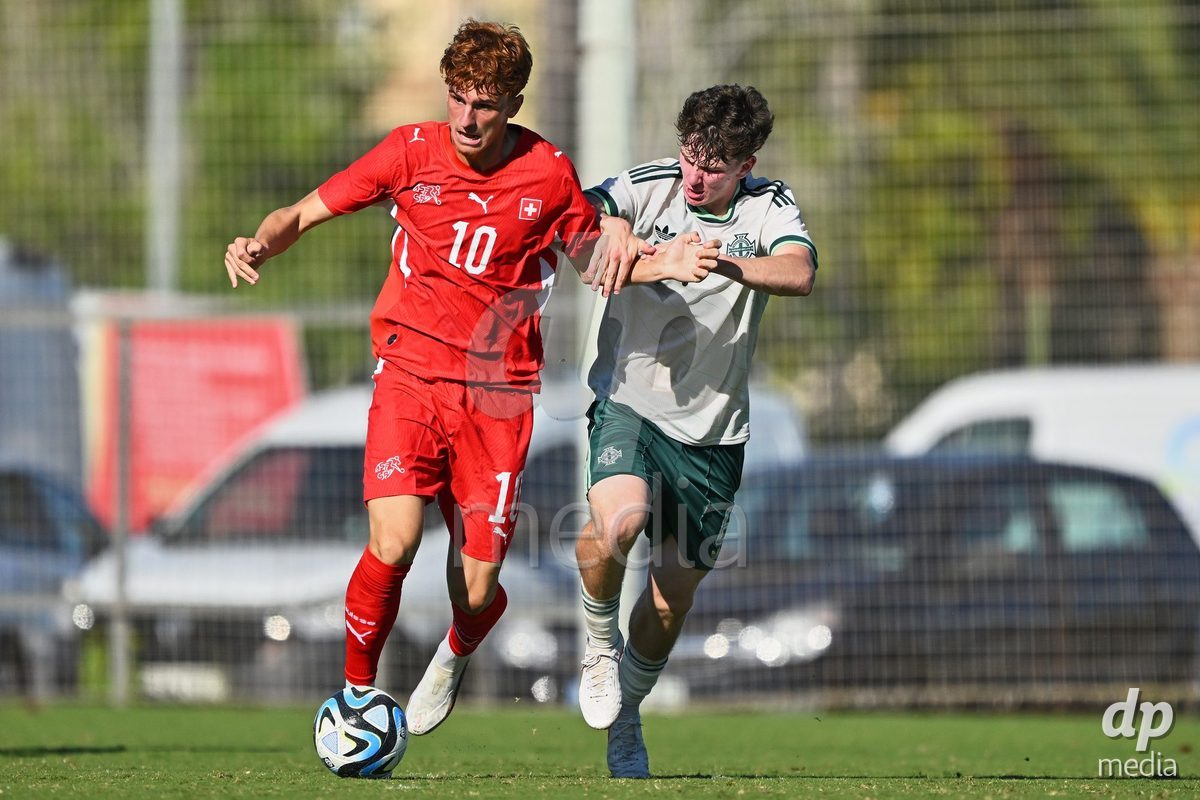 OLIVA NOVA, SPAIN - SEPTEMBER 25: Eron Kele of Switzerland during the International Friendly match between Northern Ireland U17 and Switzerland U17 at Oliva Nova Sports Center on September 25, 2026 in Oliva Nova, Spain.