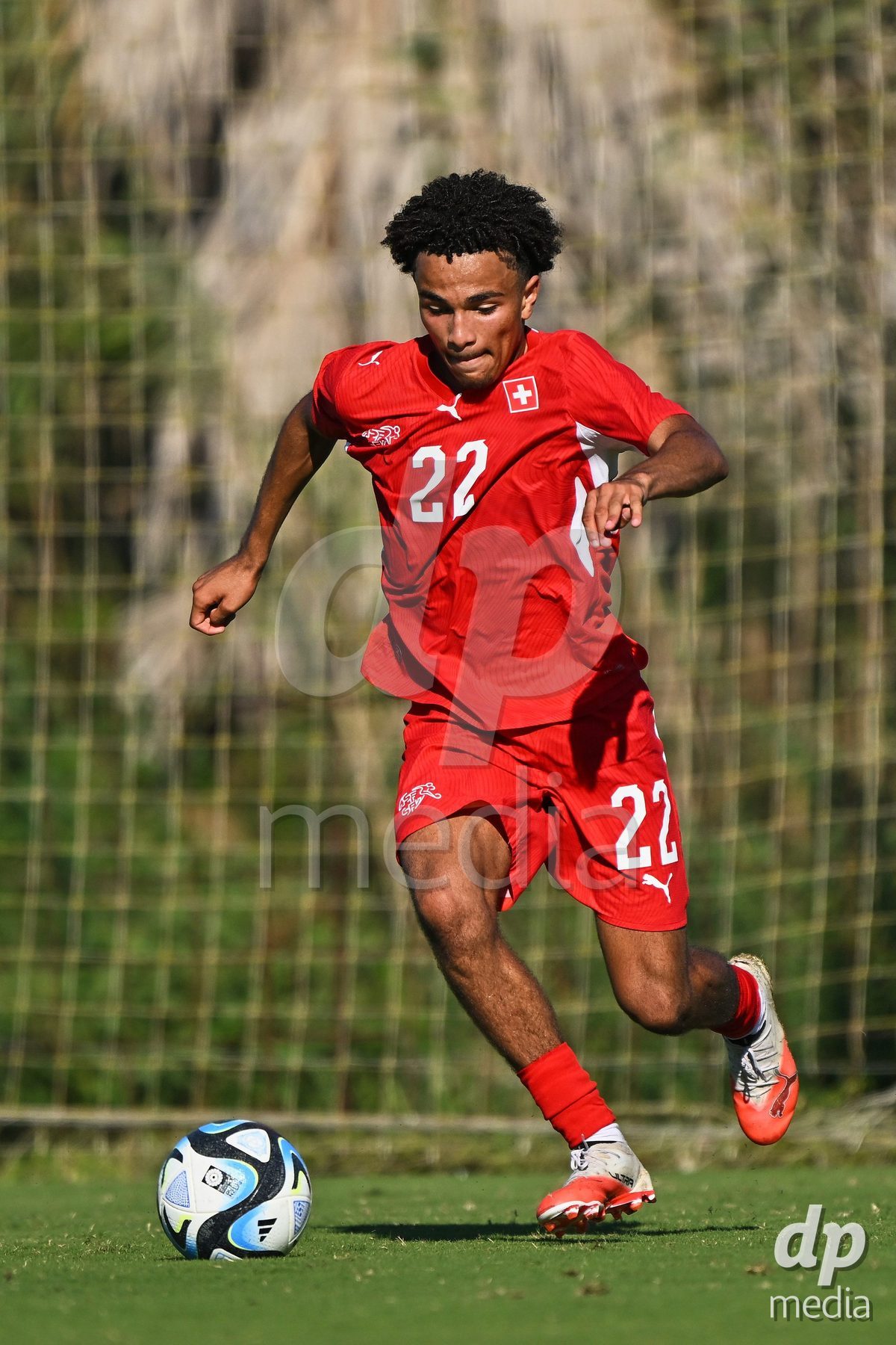OLIVA NOVA, SPAIN - SEPTEMBER 25: Nolaan Stifani of Switzerland during the International Friendly match between Northern Ireland U17 and Switzerland U17 at Oliva Nova Sports Center on September 25, 2026 in Oliva Nova, Spain.